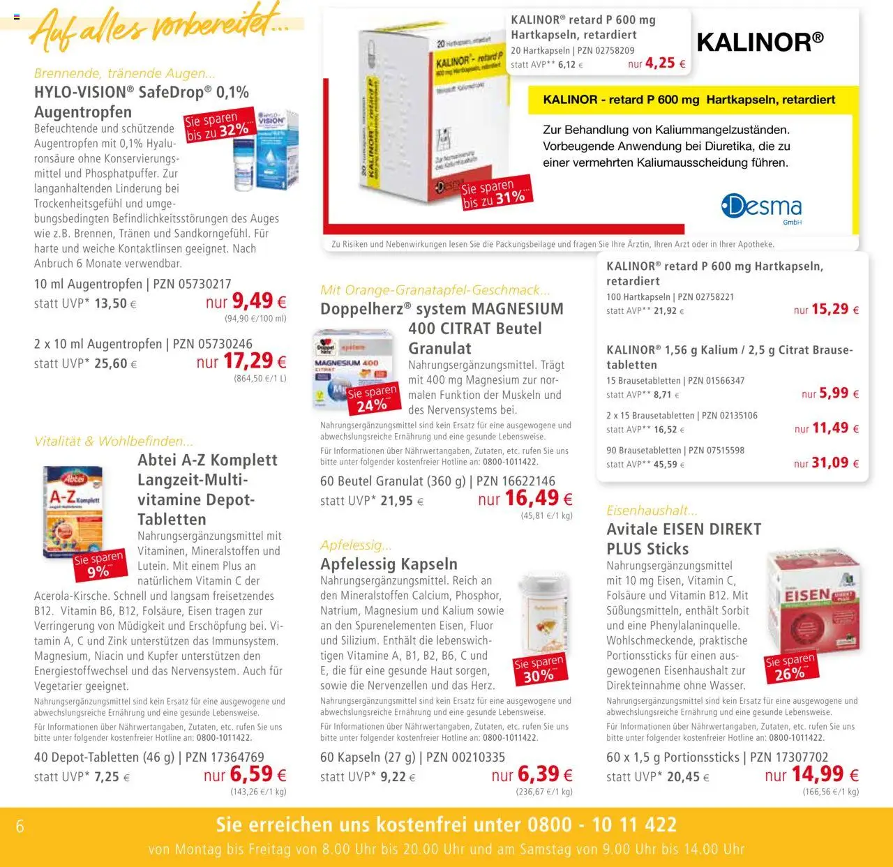 Apotal Prospekt 	 – gültig ab 26.08.2025 | Seite: 6 | Produkte: Uhr