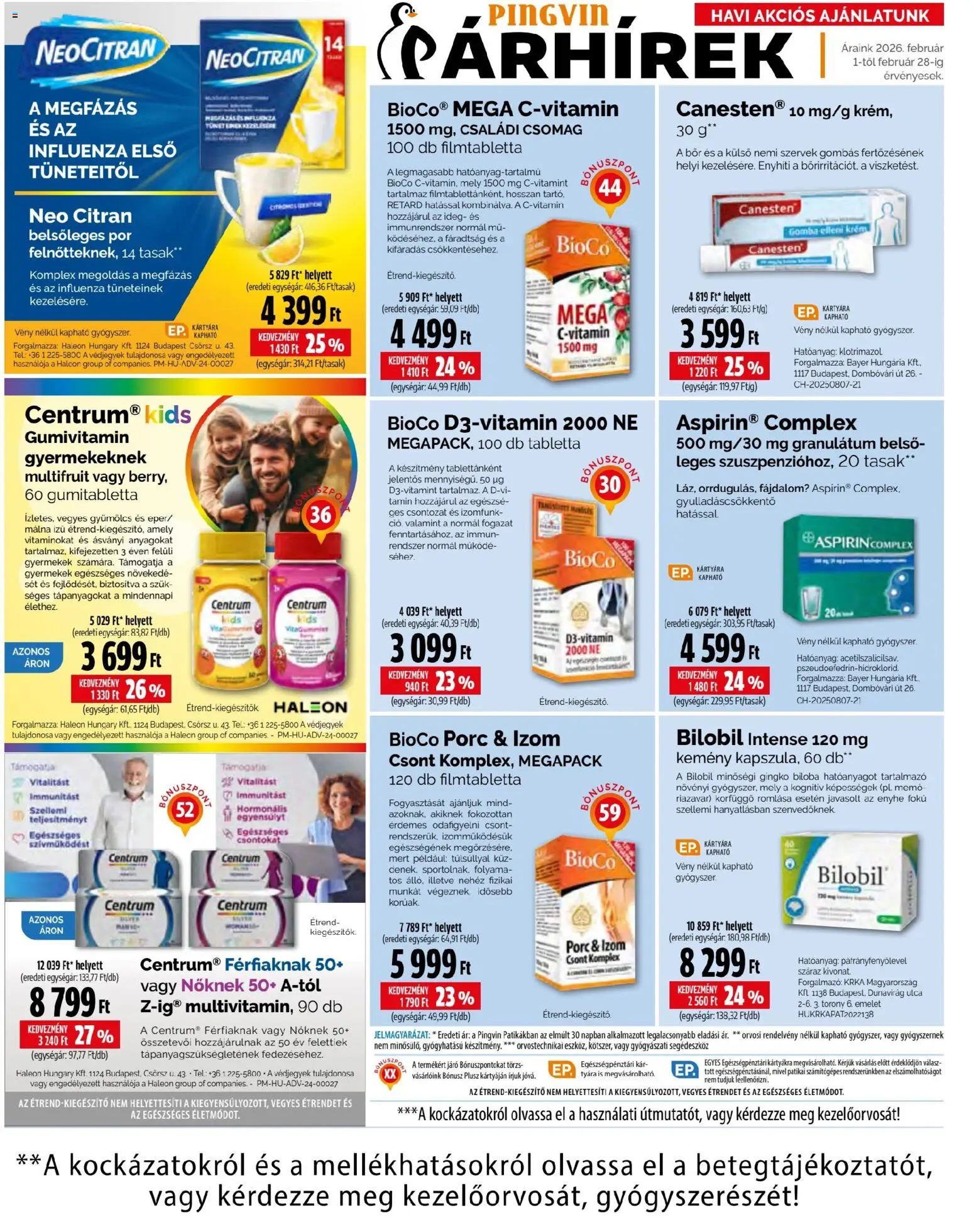 Pingvin Patika akciós ujság - amely érvényes a következő dátumtól: 01.02.2026 | Oldal: 7 | Termékek: Málna, Gyümölcs, Gomba, Bor