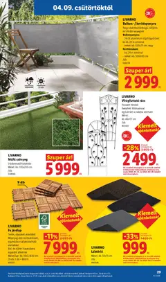 Lidl akciós újság - amely érvényes a következő dátumtól: 09.04.2026 | Oldal: 29