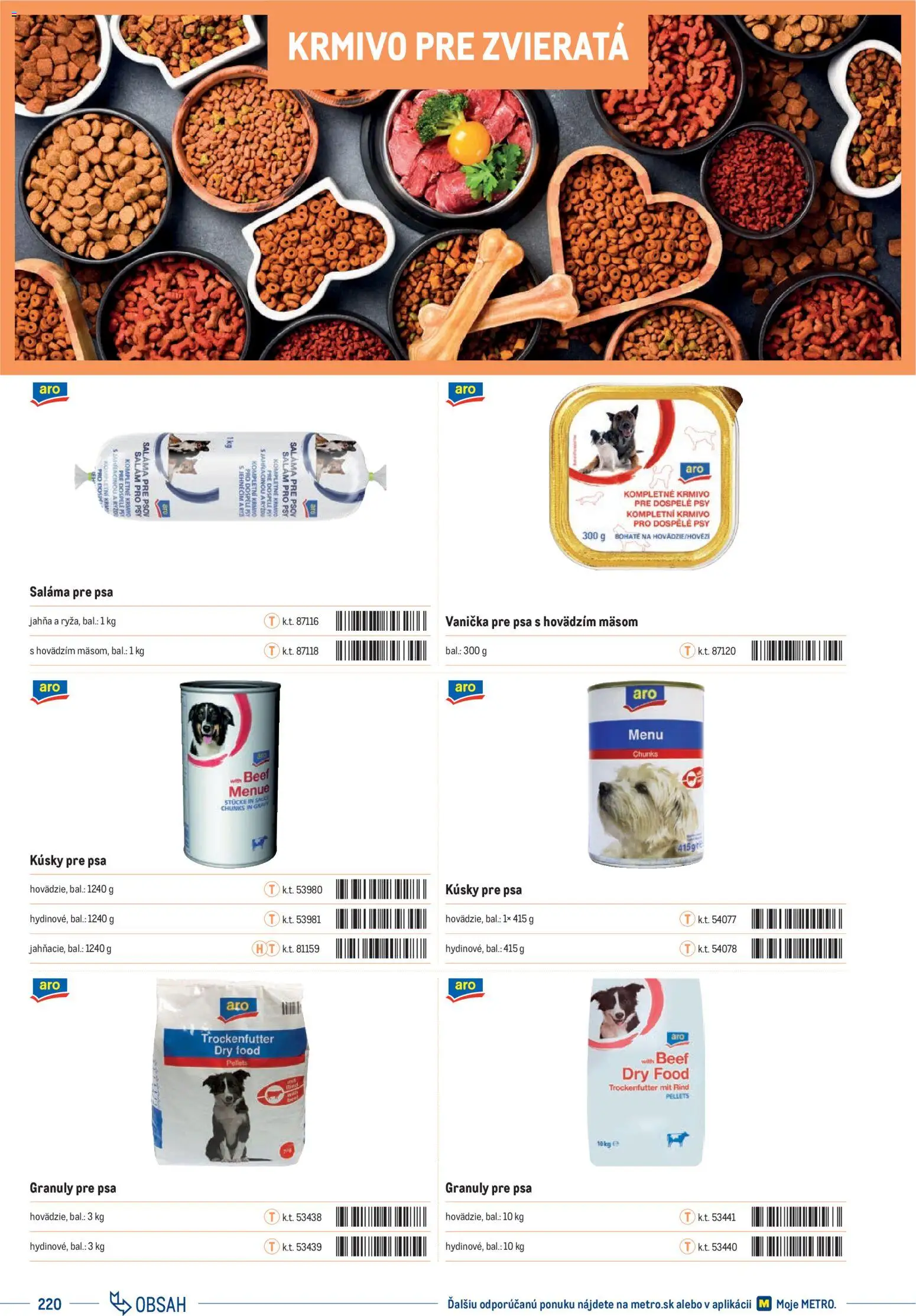 Nové Metro akcie – leták je platný od 01.01.2025 | Strana: 220 | Produkty: Saláma