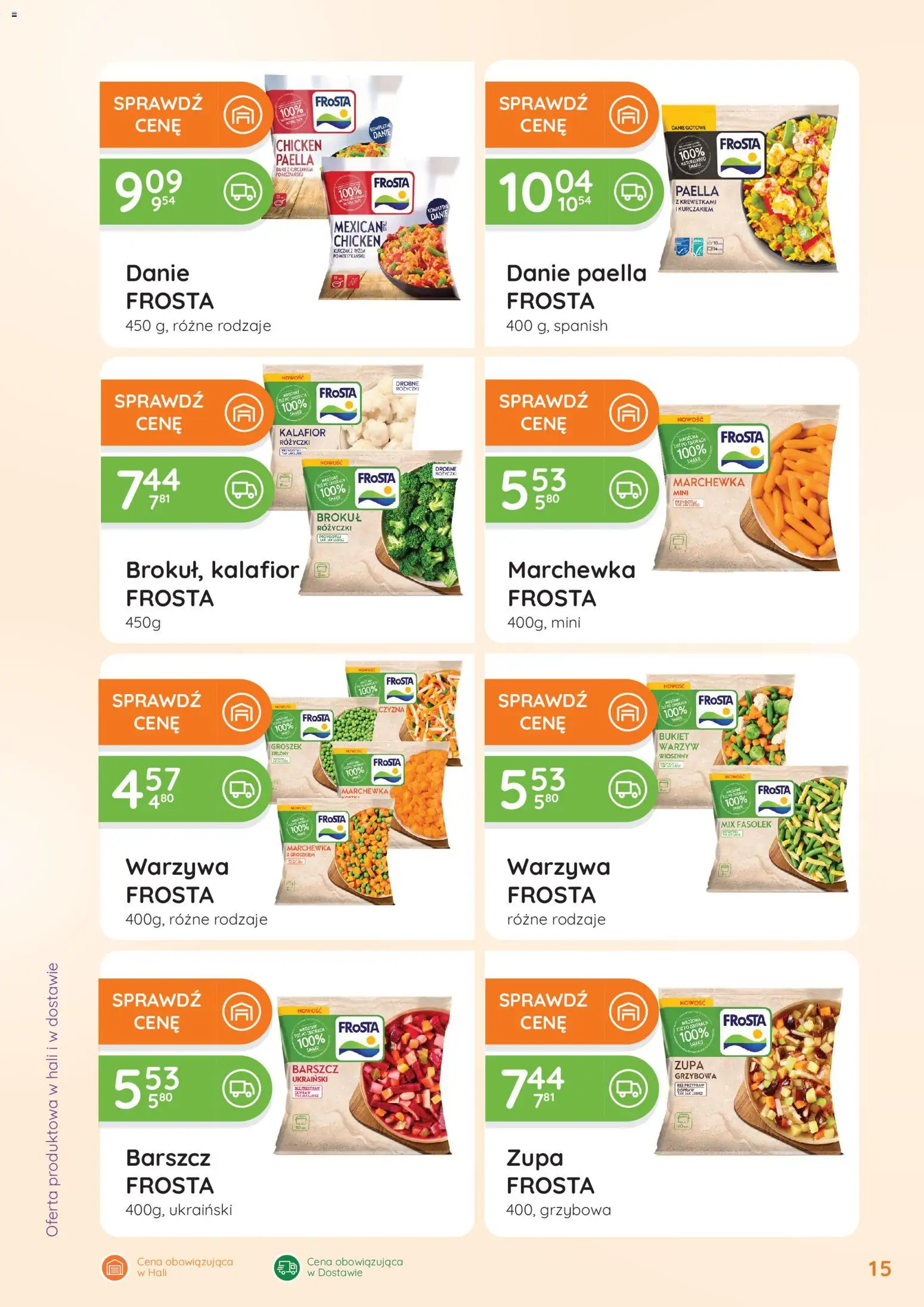 Eurocash Gazetka - Oferta Handlowa od 19.01.2026 | Strona: 15 | Produkty: Barszcz, Kalafior, Brokuł, Zupa