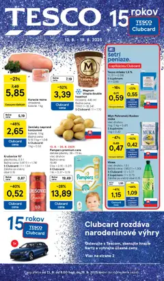 Tesco Hypermarket - leták - náhľad platný od 13.08.2025