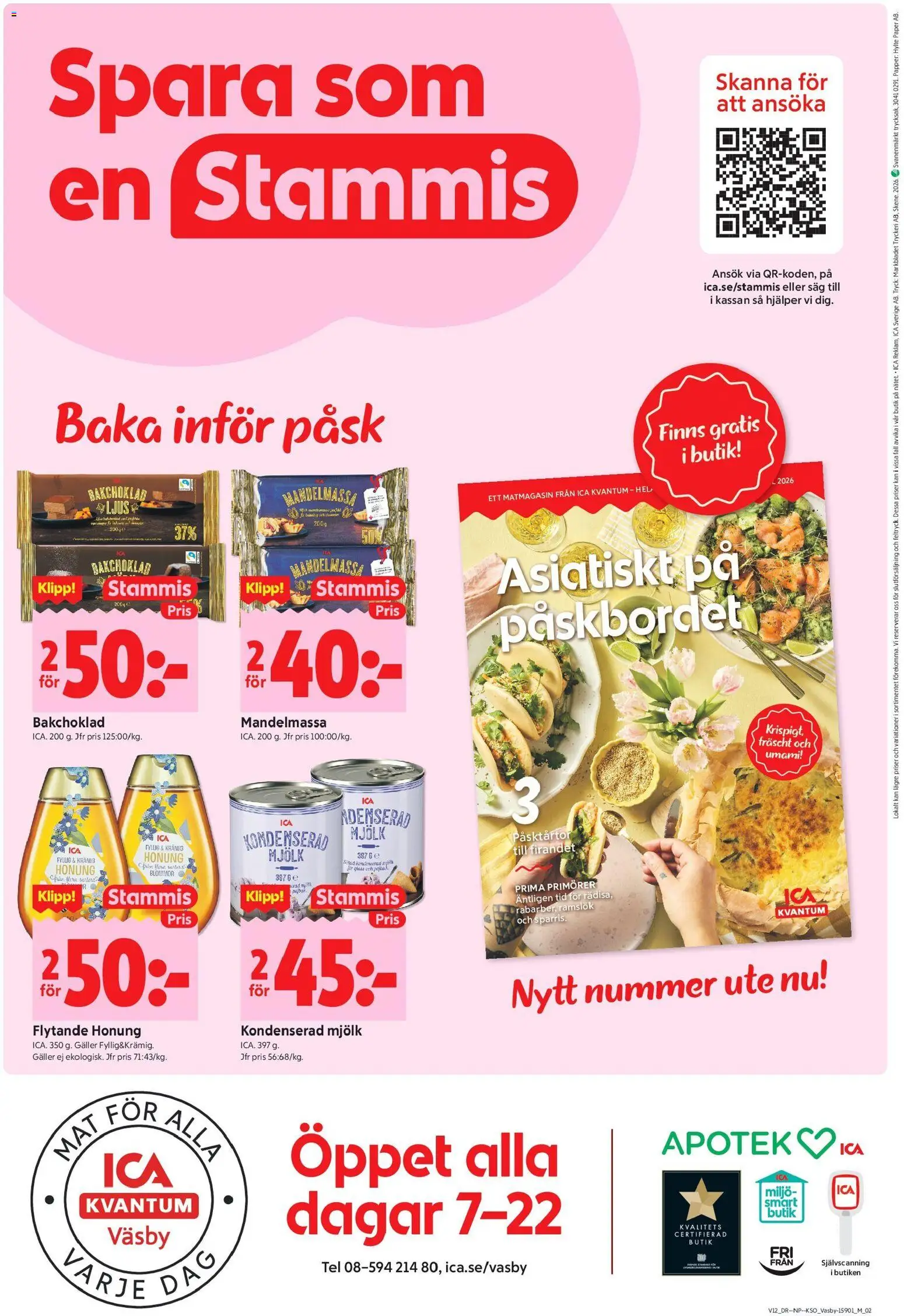 ICA Kvantum reklamblad aktuell från 16.03.2026 | Sida: 10 | Produkter: Såg, Galler, Mjölk, Ljus