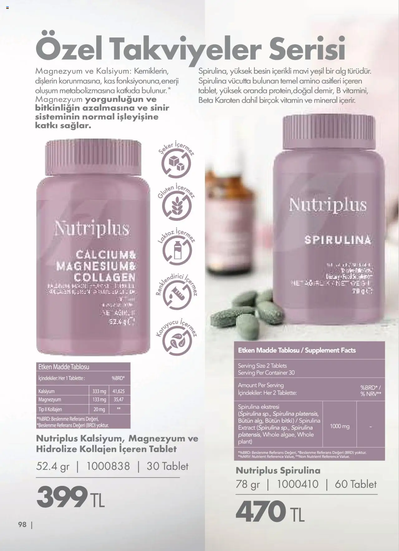 Farmasi Katalog - 01.06.2025 tarihinden itibaren geçerlidir | Sayfa: 98 | Ürünler: Şeker, Tablet