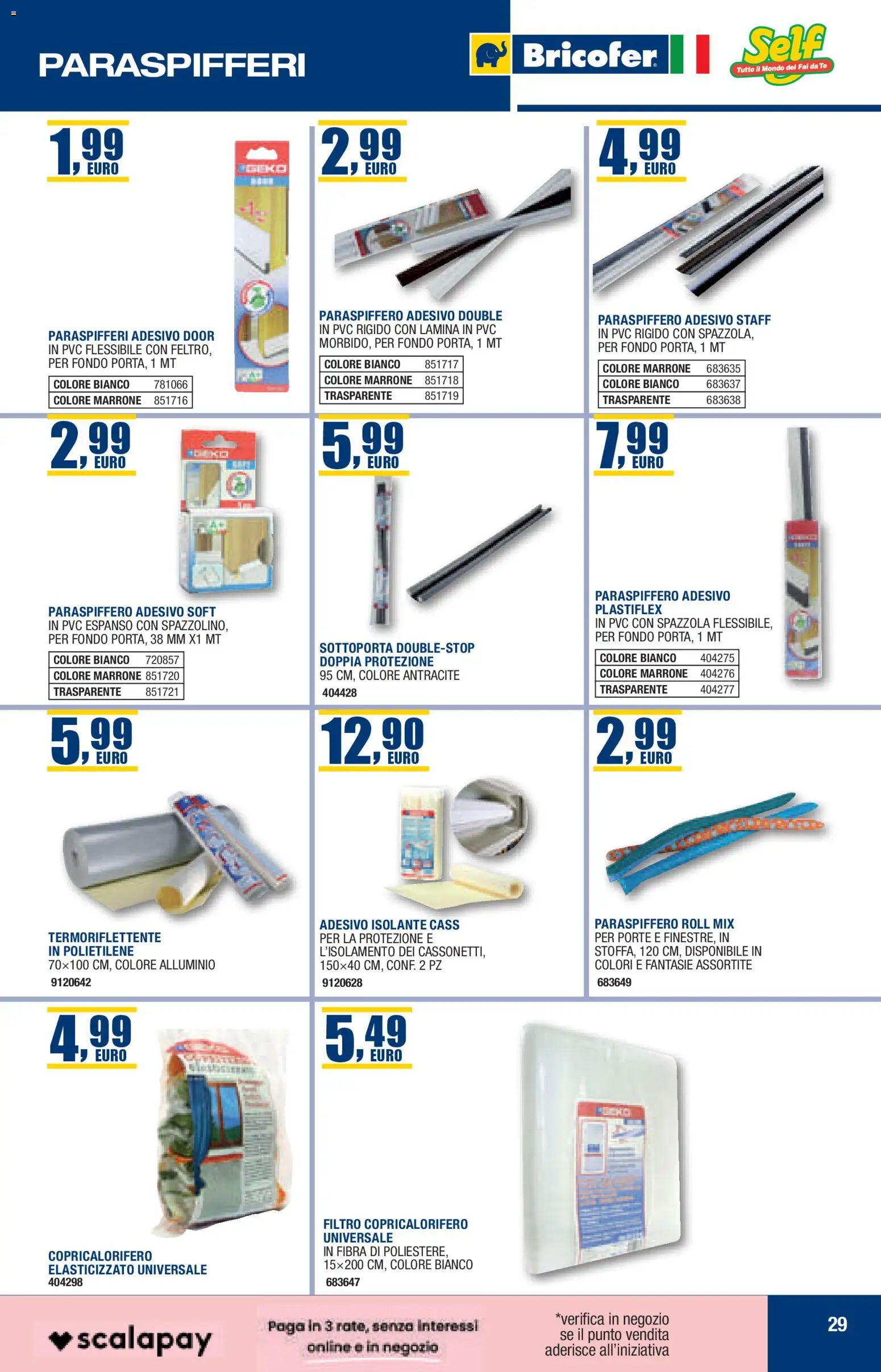 Volantino Bricofer del 22.10.2025 | Pagina: 29 | Prodotti: Spazzola, Tè, Alluminio