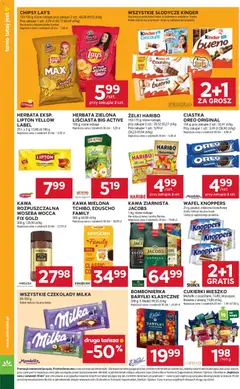 Pogląd oferty "Stokrotka Gazetka" - ważna od 19.02.2026 | Strona: 18 | Produkty: Żelki haribo, Czekolady, Bombonierka, Czekolady milka