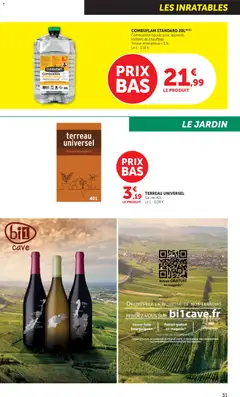 bi1 - Prévisualisation de bi1 catalogue supermarché valide à partir de 17.02.2026 | Page: 31 | Produits: Sac, Combustible, Terreau, Combustible standard