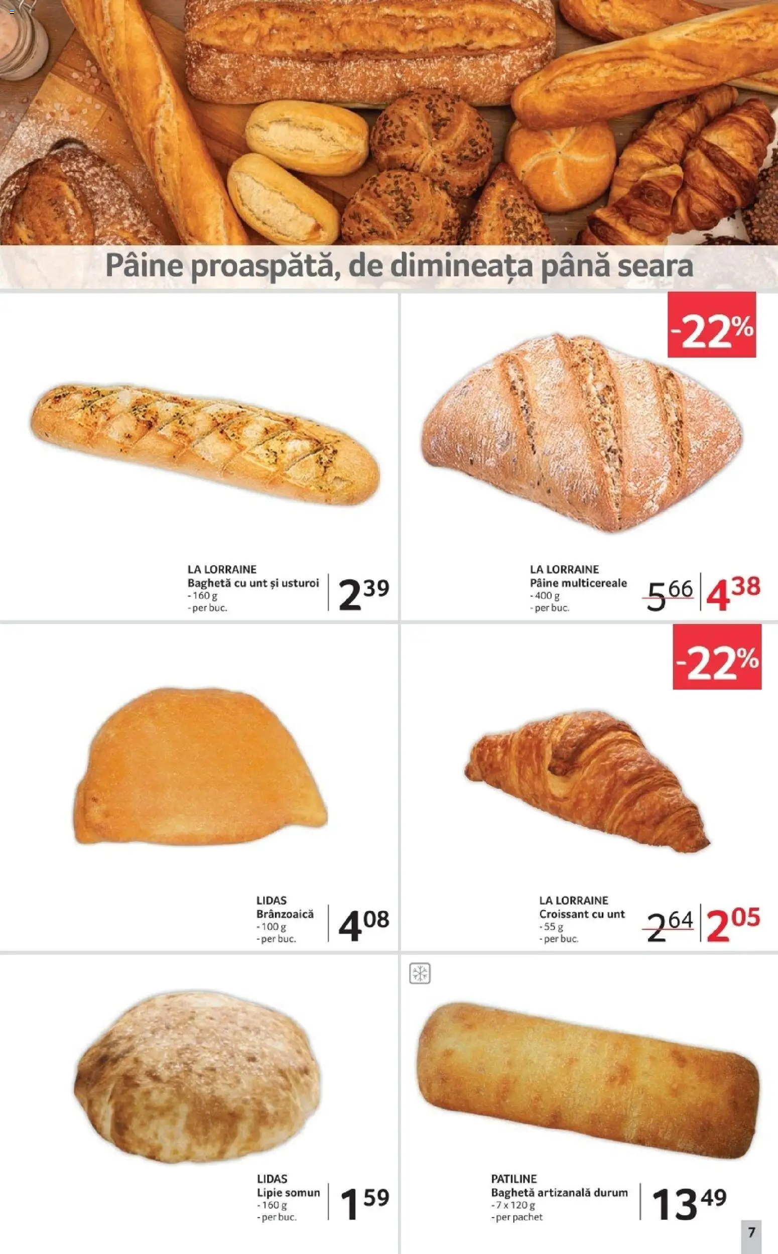 Noul catalog Selgros – valabil de la 02.01.2026 | Pagină: 7 | Produse: Unt, Pâine, Usturoi