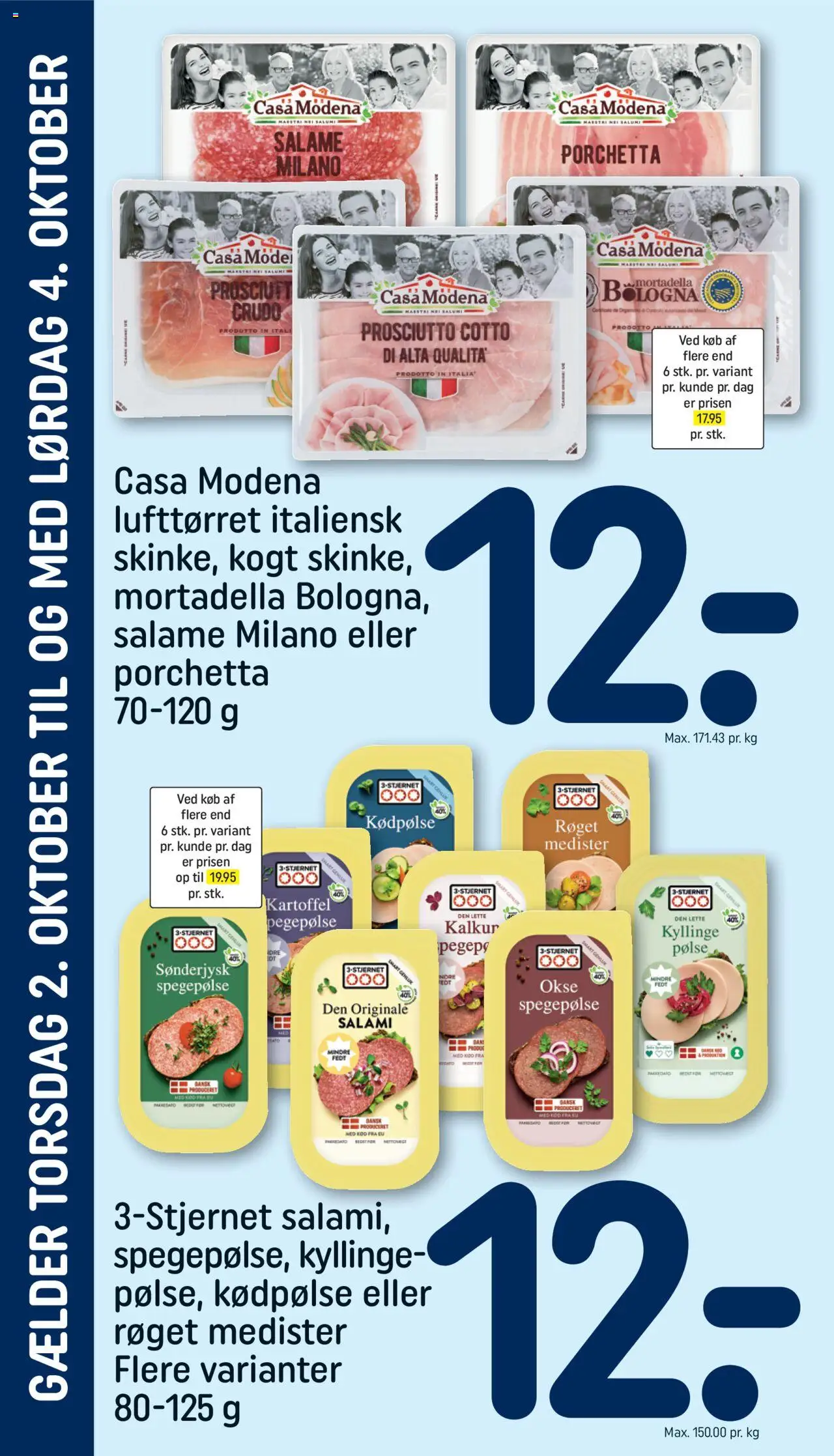 Rema 1000 tilbudsavis – gyldig fra 02.10.2025 | Side: 4 | Produkter: Salami, Spegepølse
