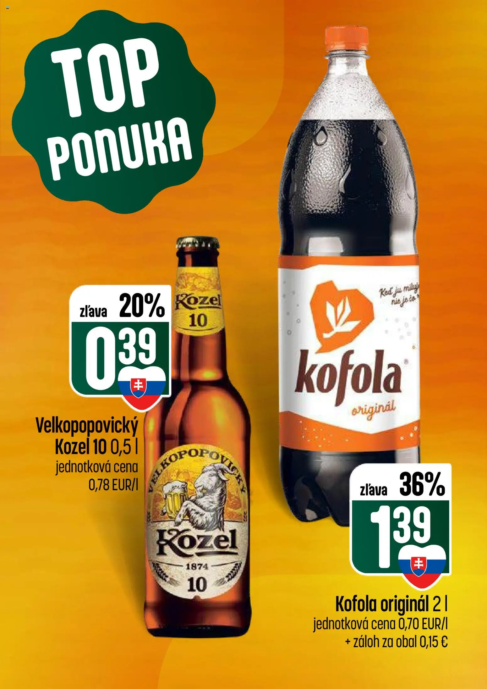 Nové COOP Jednota akcie – leták je platný od 19.02.2026 | Strana: 7 | Produkty: Kofola