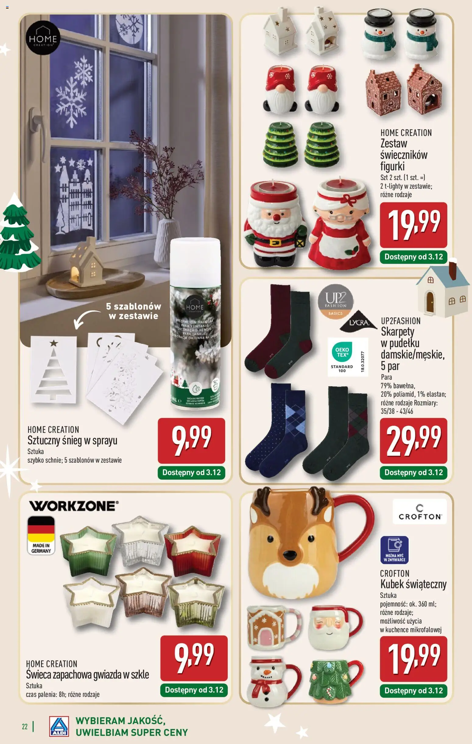 Aldi Gazetka - Katalog prezentowy od 03.11.2025 | Strona: 22 | Produkty: Skarpety, Figurki