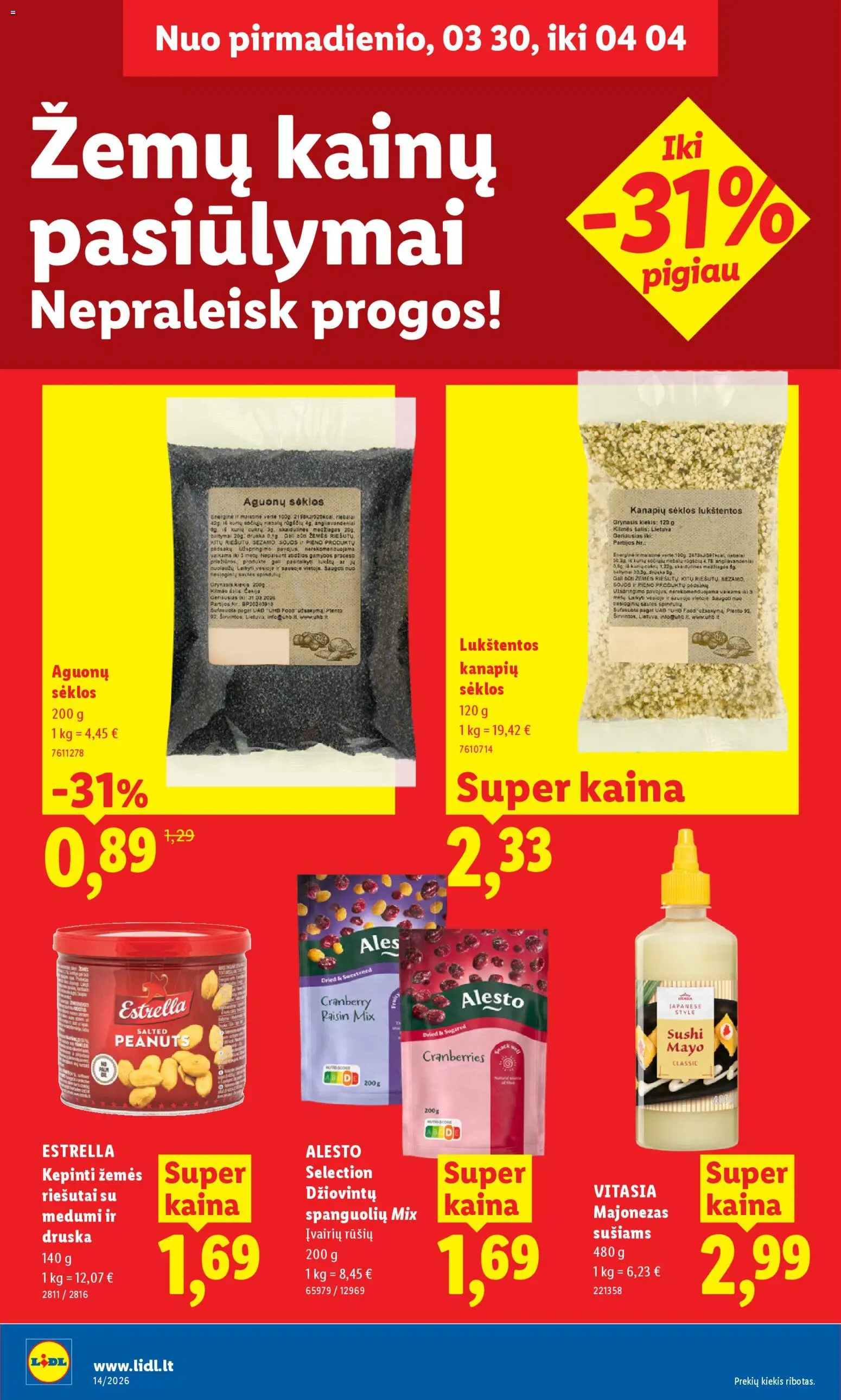 LIDL akcijos nuo 30.03.2026 | Puslapis: 20