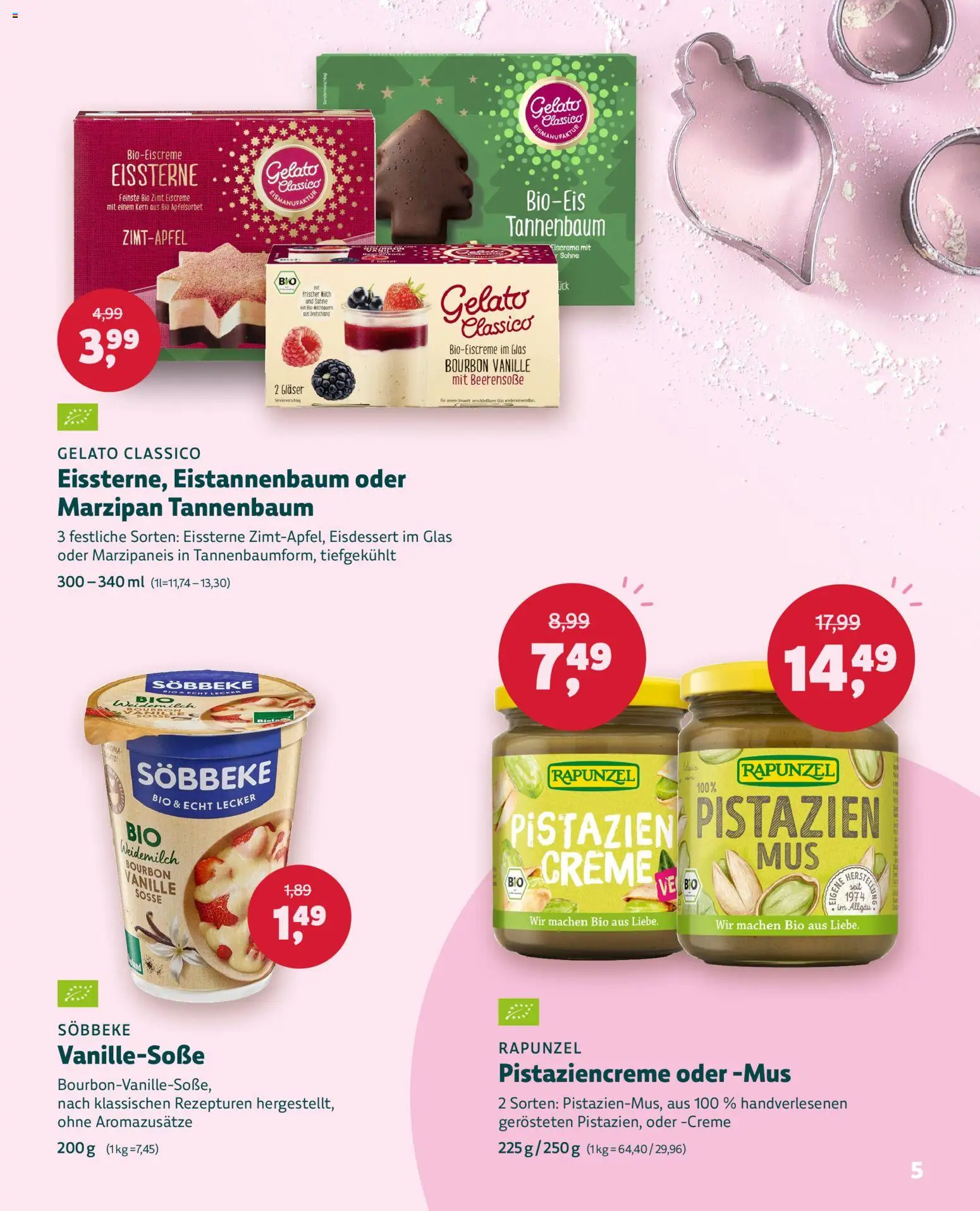 Denns BioMarkt Natürlich Festlich gültig ab 26.11.2025 | Seite: 5 | Produkte: Sahne, Milch, Creme, Bourbon