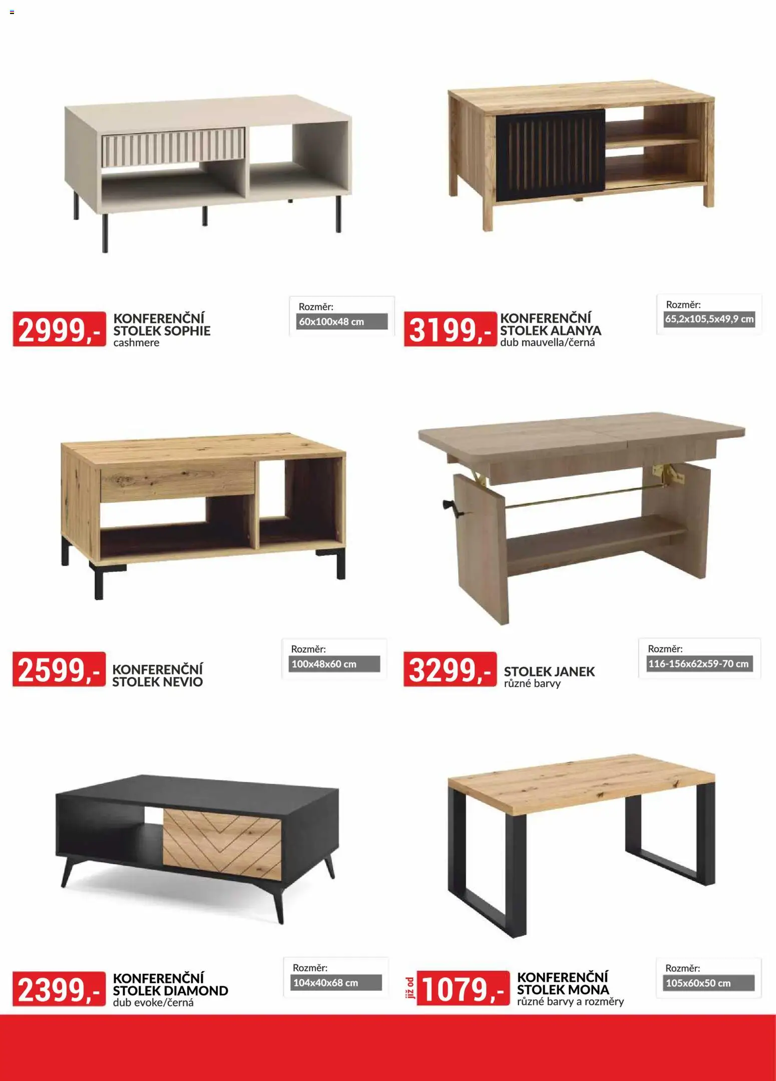BAUMAX leták - Zařiďte si bydlení od 01.01.2026 | Strana: 43 | Produkty: Konferenční stolek, Stolek, Barvy