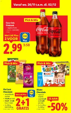 Kinder Chocolade, repen of surprise, 2 x 3 x 20 g - 2 x 200 g - Voorbeeld van een folder van Lidl, geldig van 24.11.2025 | Pagina: 19