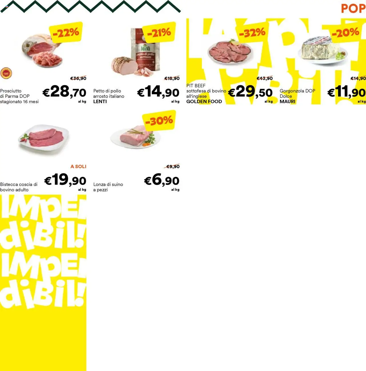 Volantino Unes del 10.09.2025 | Pagina: 9 | Prodotti: Arrosto, Pollo, Prosciutto, Gorgonzola