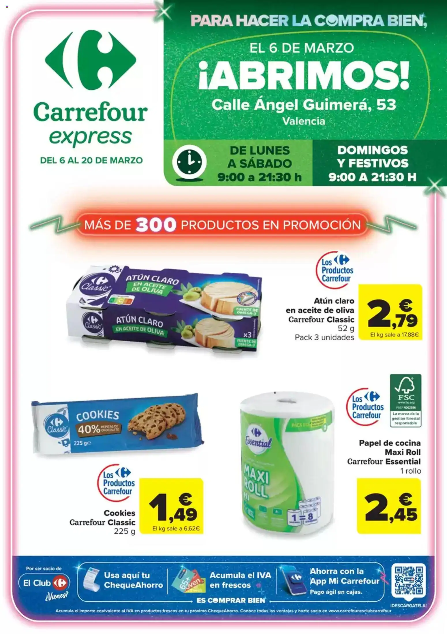 Carrefour Express folleto │ válido desde el 06.03.2026 | Página: 1 | Productos: Δοχείο φοντί, Aceite de oliva, Cocina, Atún claro