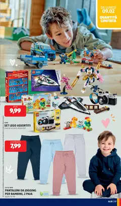 Anteprima del volantino SET LEGO ASSORTITI, diverse varianti disponibili valido a partire dal 09.02.2026 | Pagina: 17 | Prodotti: Pantaloni