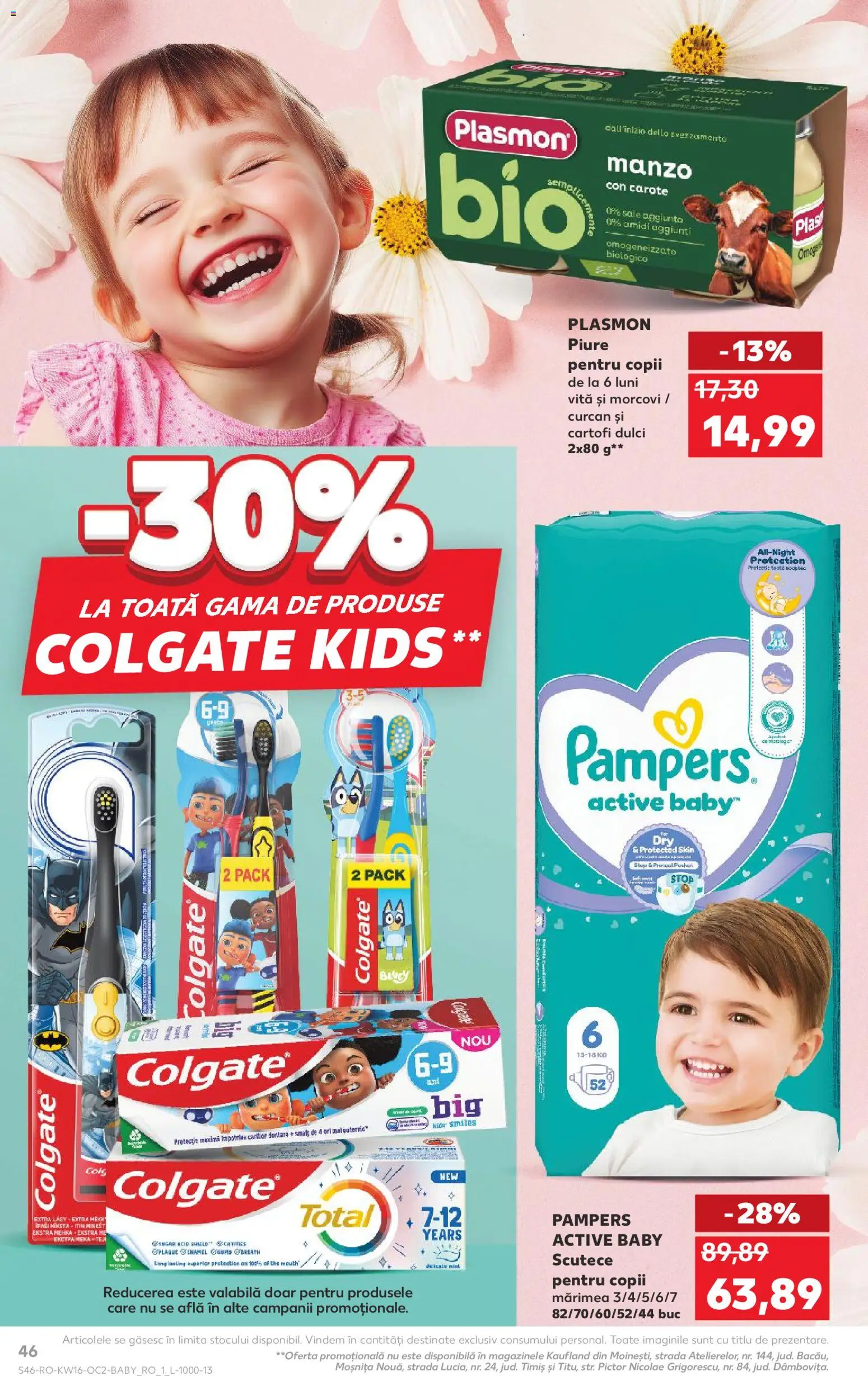 Noul catalog Kaufland – valabil de la 15.04.2026 | Pagină: 46 | Produse: Pirinç gevreği, Taneli organik hardal, Cartofi, Scutece