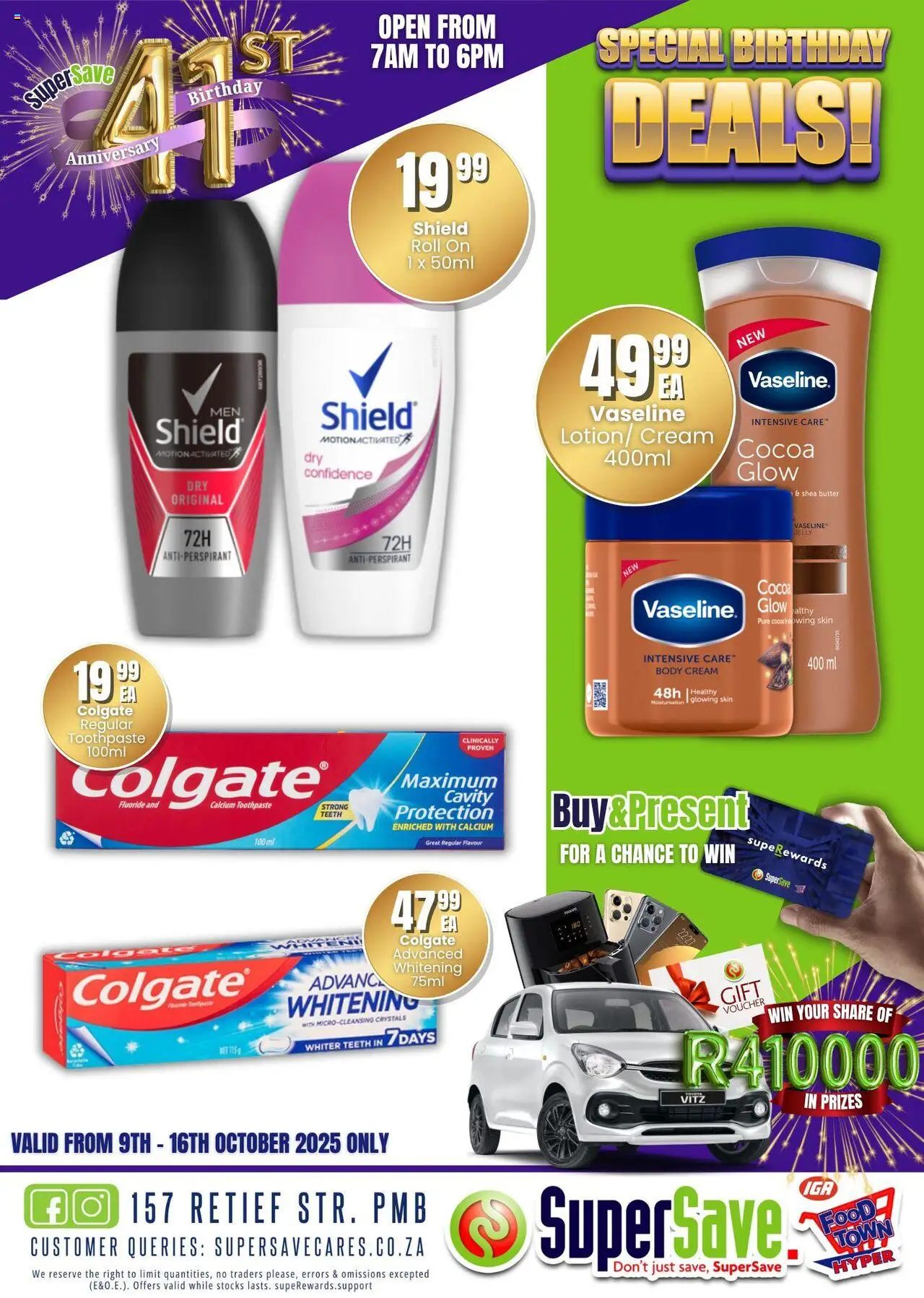 New Super Save catalogue – valid from 09.10.2025 | Page: 84 | Products: Cream, Body cream, Antiperspirant, Toothpaste