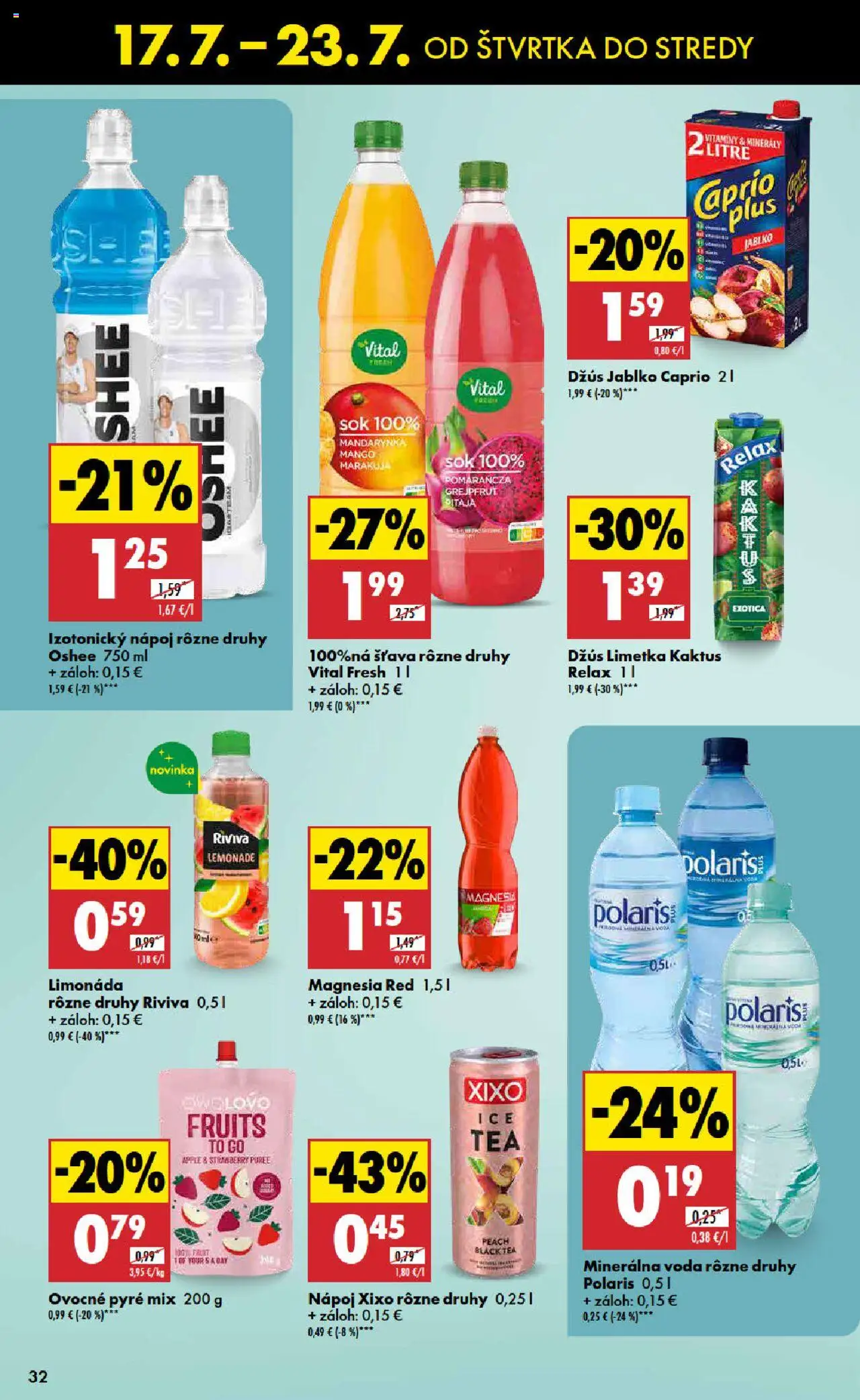 Biedronka leták │ platný od 17.07.2025 | Strana: 32 | Produkty: Limetka, Džús, Apple, Magnesia