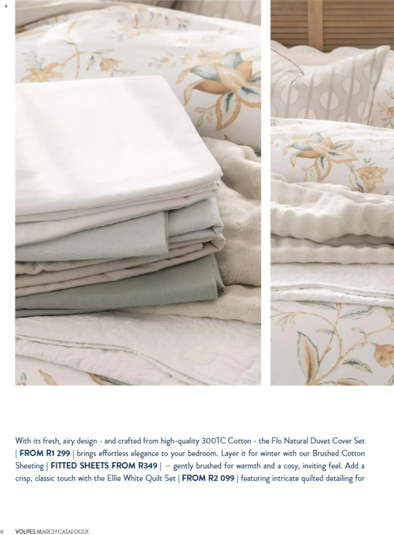 New Volpes catalogue – valid from 01.03.2026 | Page: 8 | Products: Cover, Duvet