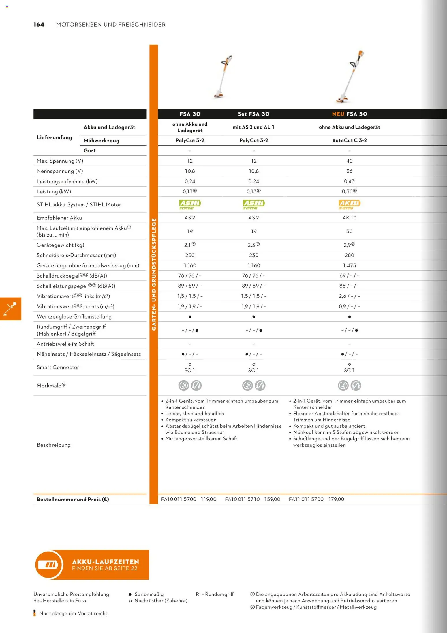 STIHL Katalog – gültig ab 01.01.2026 | Seite: 164 | Produkte: Ladegerät