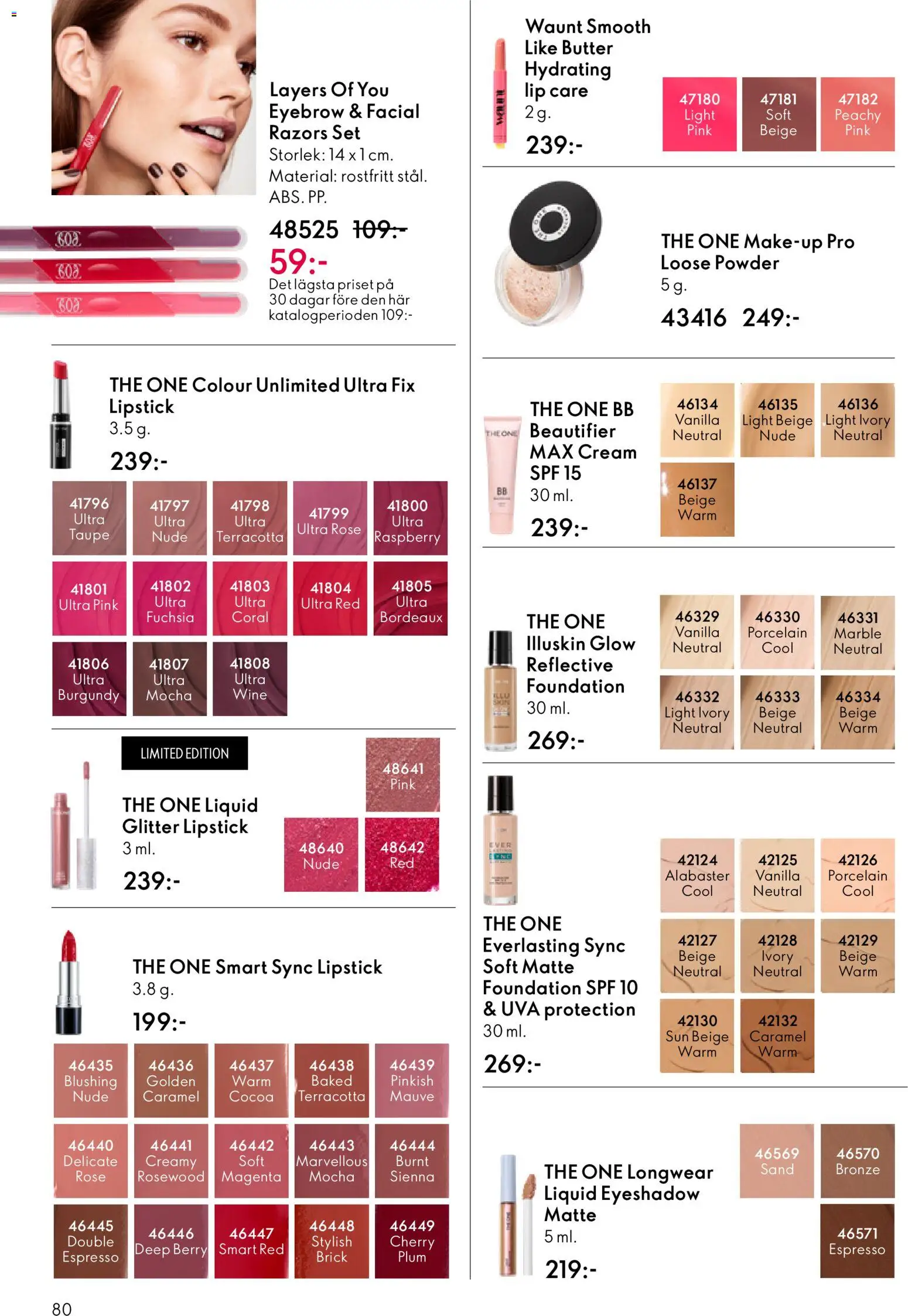 Oriflame reklamblad aktuell från 11.03.2026 | Sida: 80 | Produkter: BB cream, Set, Foundation