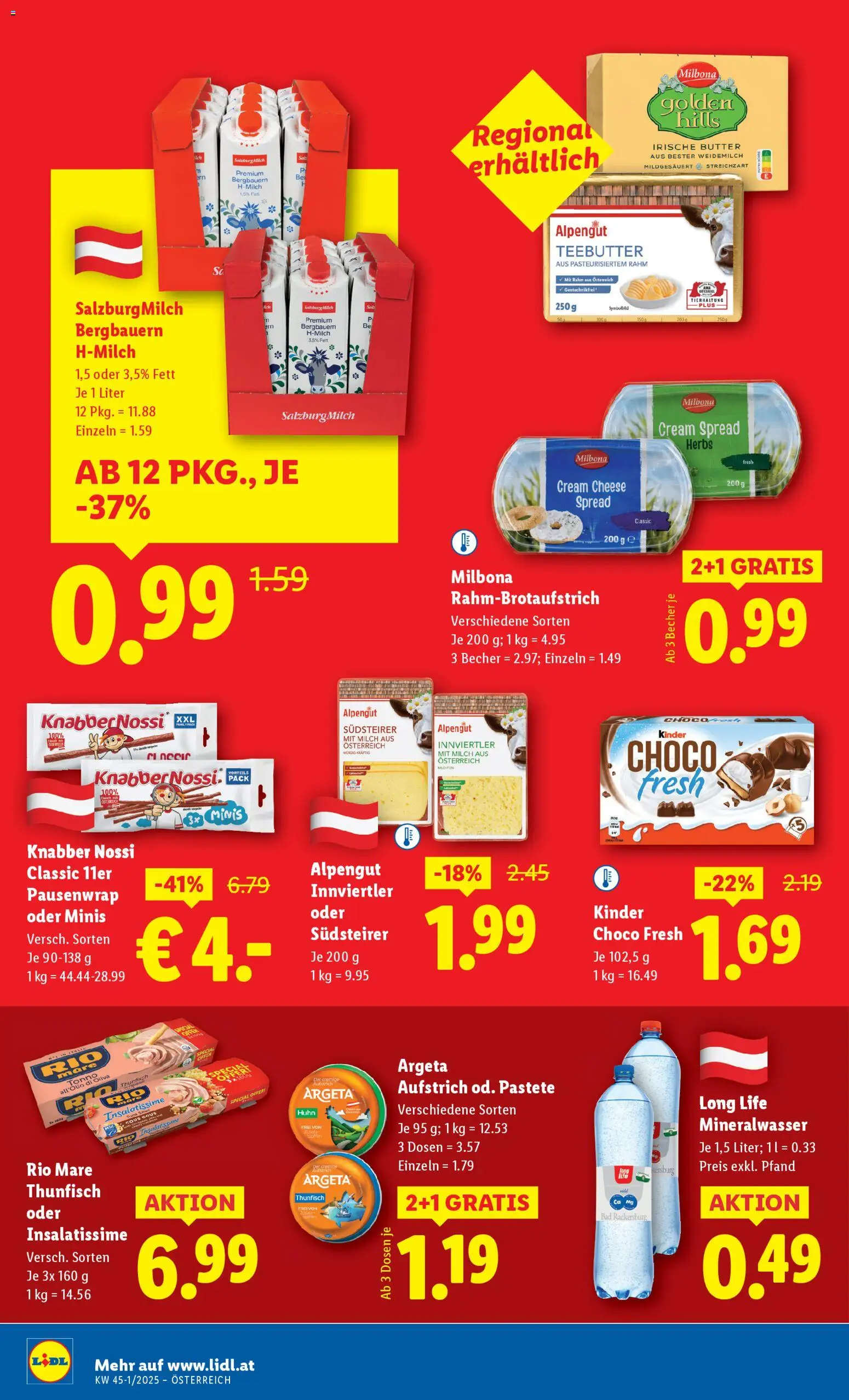 Lidl Flugblatt gültig ab 30.10.2025 | Seite: 40 | Produkte: Milch, Butter