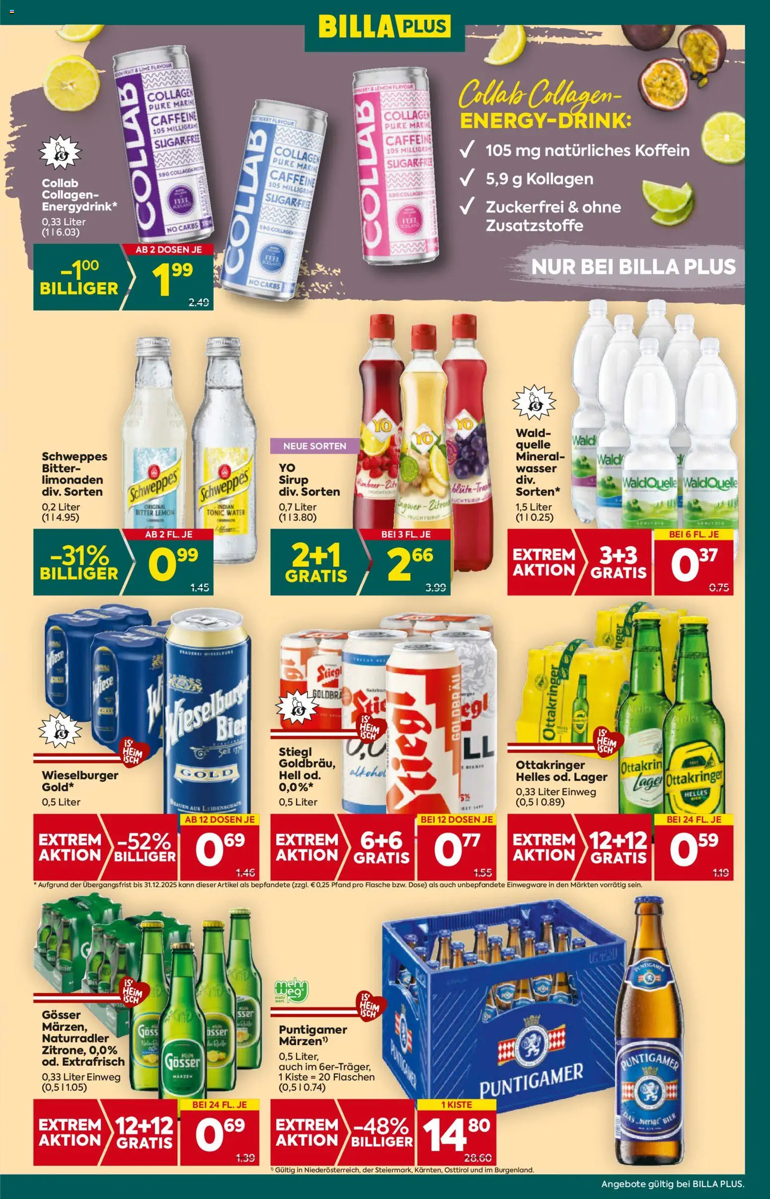 Billa Plus Flugblatt - Niederösterreich gültig ab 30.10.2025 | Seite: 15 | Produkte: Wasser, Bier