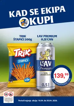 Univerexport katalog Prava kombinacija za ekipu - pregled Univerexport kataloga - važi od 16.04.2026 | Strana: 1 | Proizvode: Pica