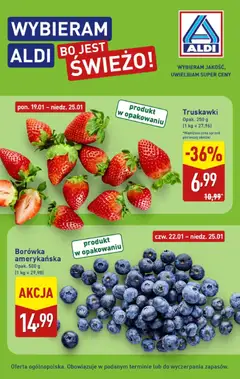 Pogląd oferty "Aldi Gazetka - Świeże owoce" - ważna od 19.01.2026