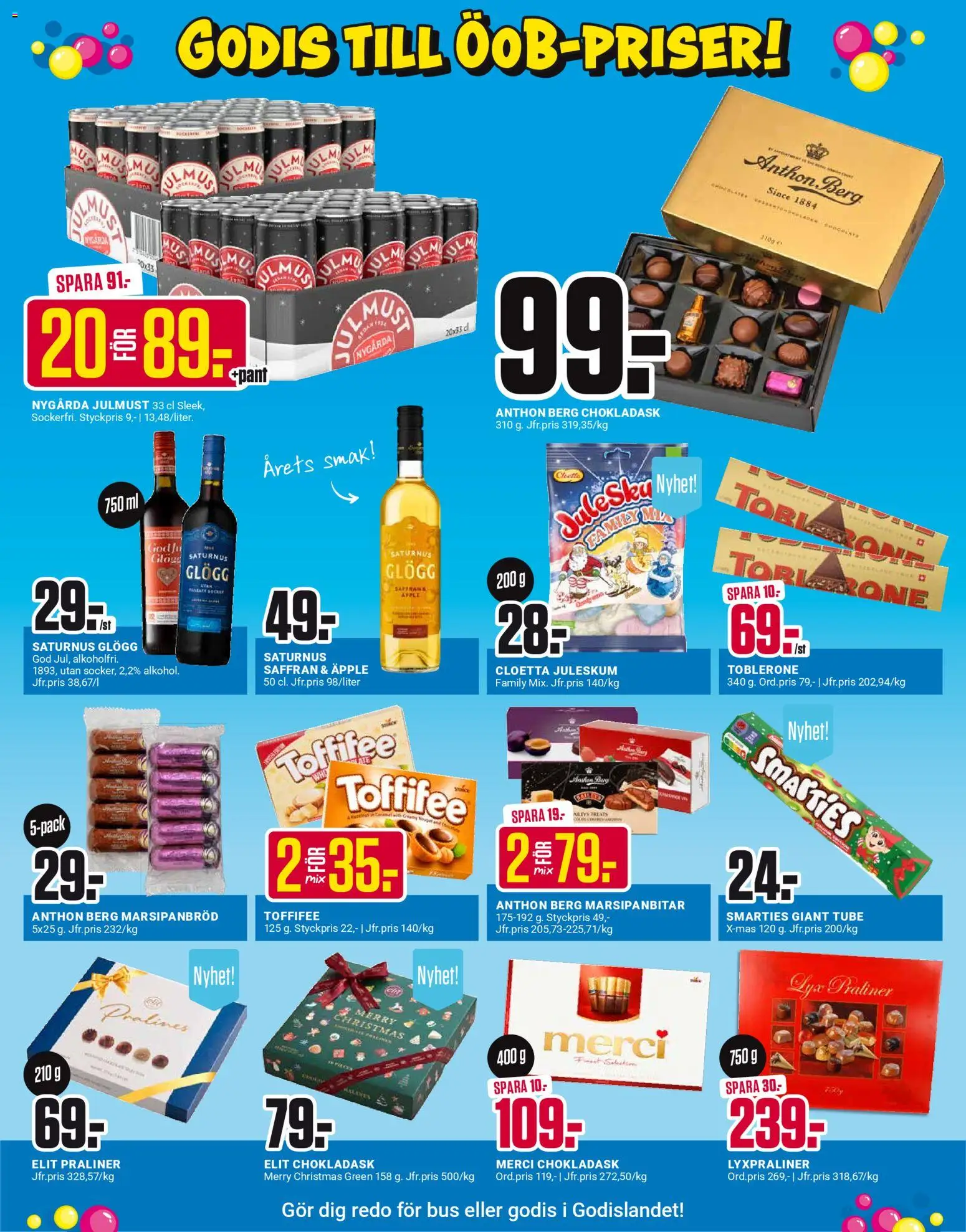ÖoB reklamblad aktuell från 27.10.2025 | Sida: 3 | Produkter: Saffran, Äpple, Godis