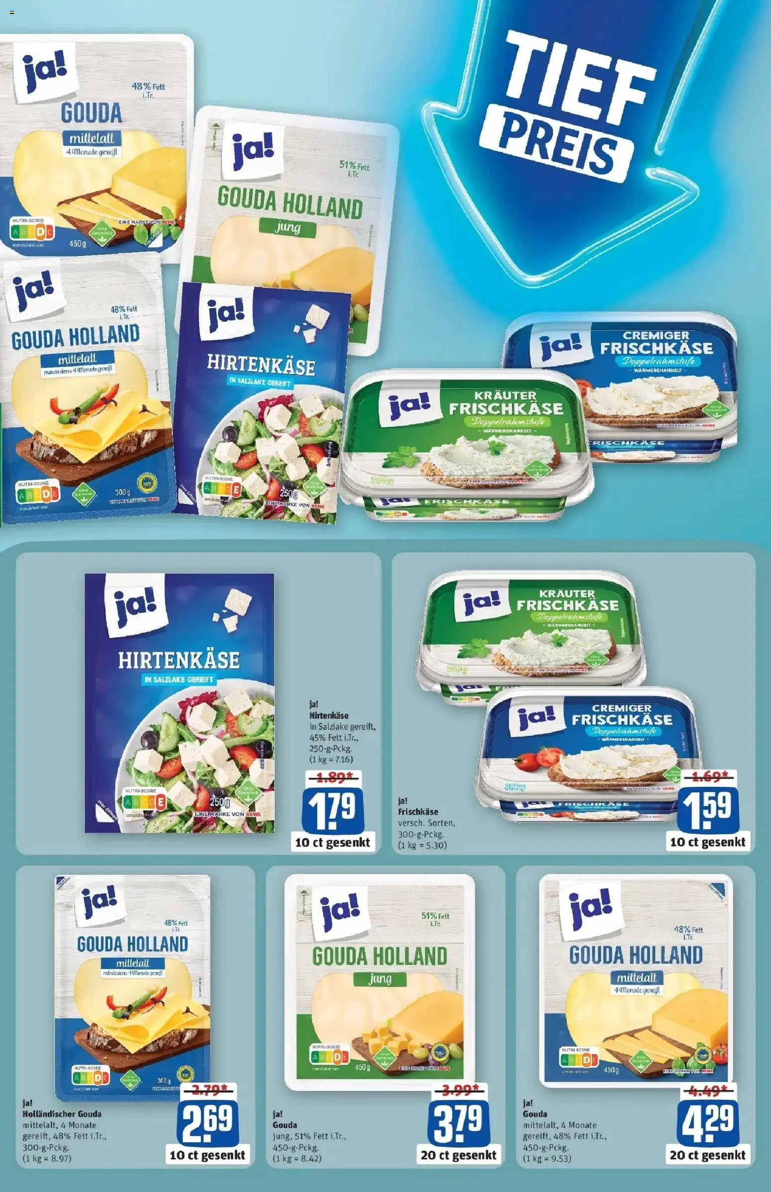 Rewe prospekt Elsterwerda	 – gültig ab 02.02.2026 | Seite: 3 | Produkte: Feta, Gouda, Frischkase