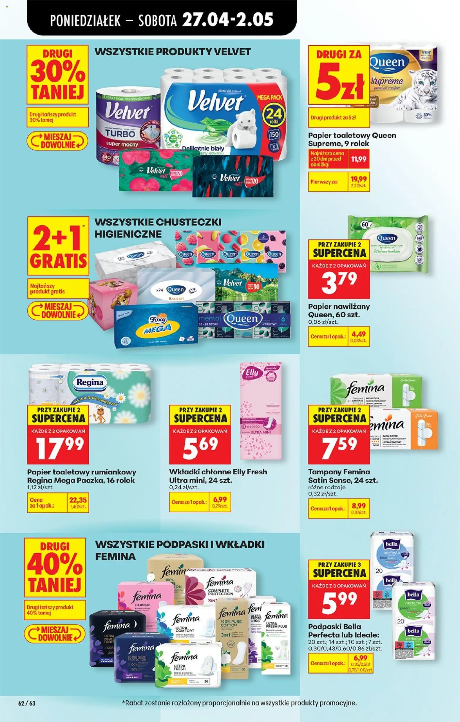 Biedronka Polsko leták od 27.04.2026 | Strana: 70 | Produkty: Velvet, Tampony