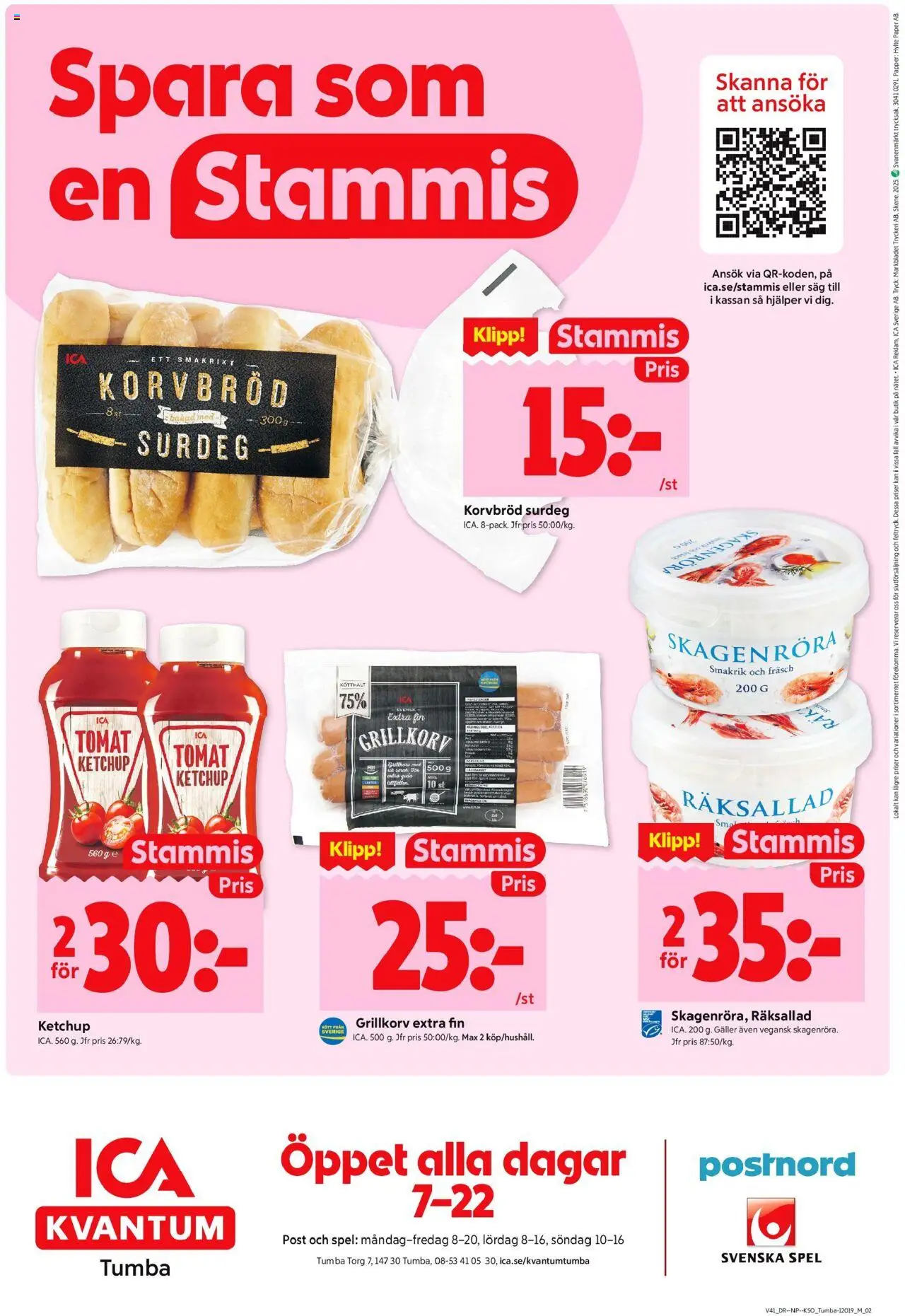 ICA Kvantum reklamblad aktuell från 06.10.2025 | Sida: 8 | Produkter: Såg, Galler, Grillkorv, Ketchup