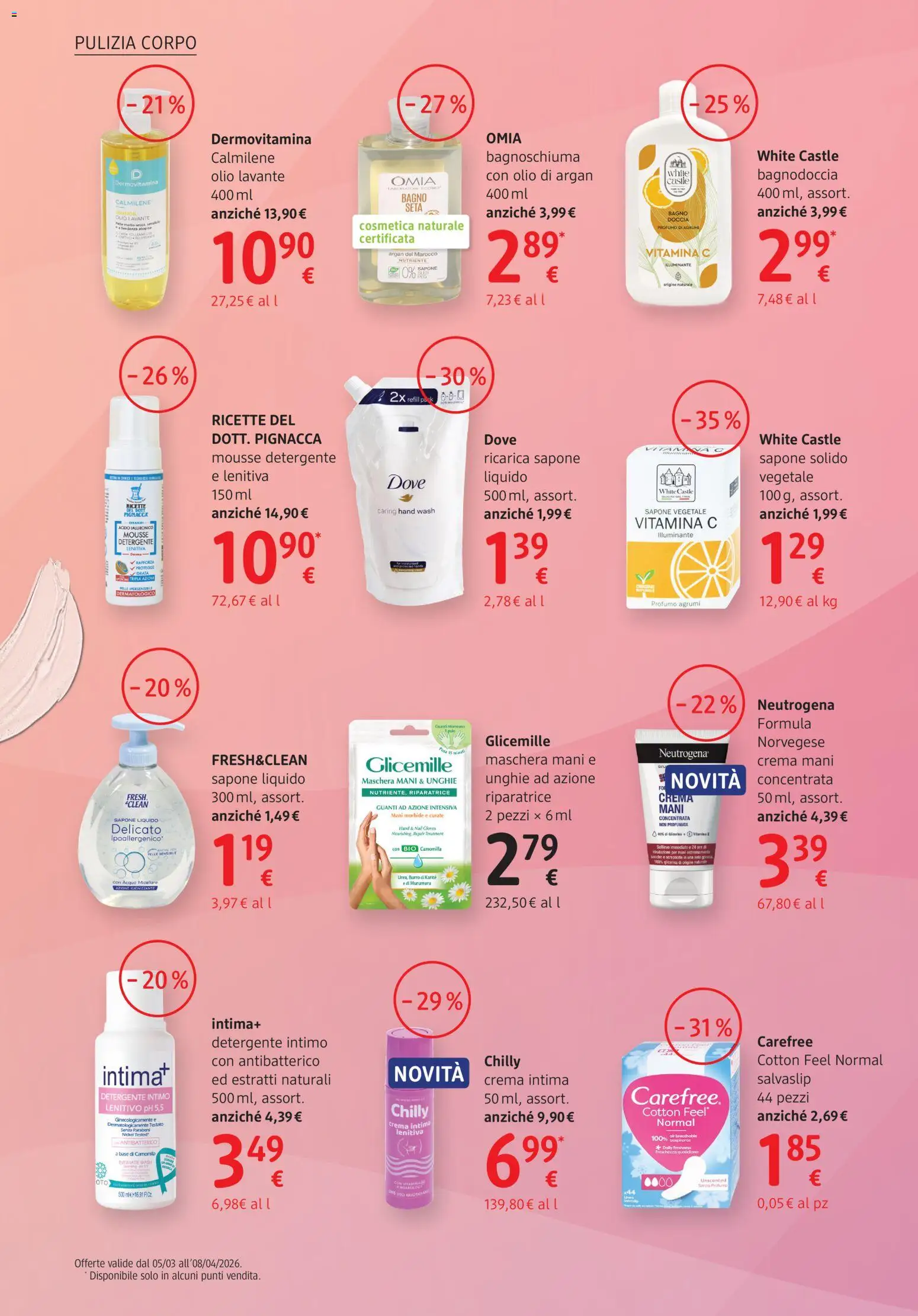 Volantino dm drogerie markt del 05.03.2026 | Pagina: 8 | Prodotti: Sapone, Detergente, Agrumi, Doccia