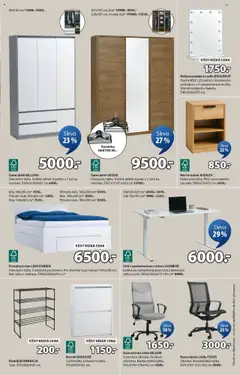 Náhled letáku JYSK leták - Skvělá nabídka od 08.10.2025 | Strana: 11 | Produkty: Ramínka, Kancelářská židle, Police, Skříň