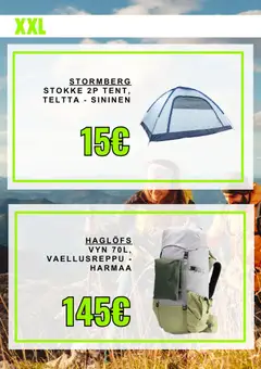 XXL-mainoslehti voimassa 17.04.2026 alkaen | Sivu: 3 | Tuotteet: Teltta