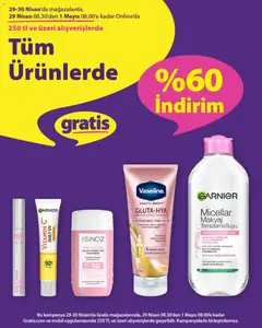 29.04.2026 tarihinden itibaren geçerli olan Gratis kataloğu önizlemesi