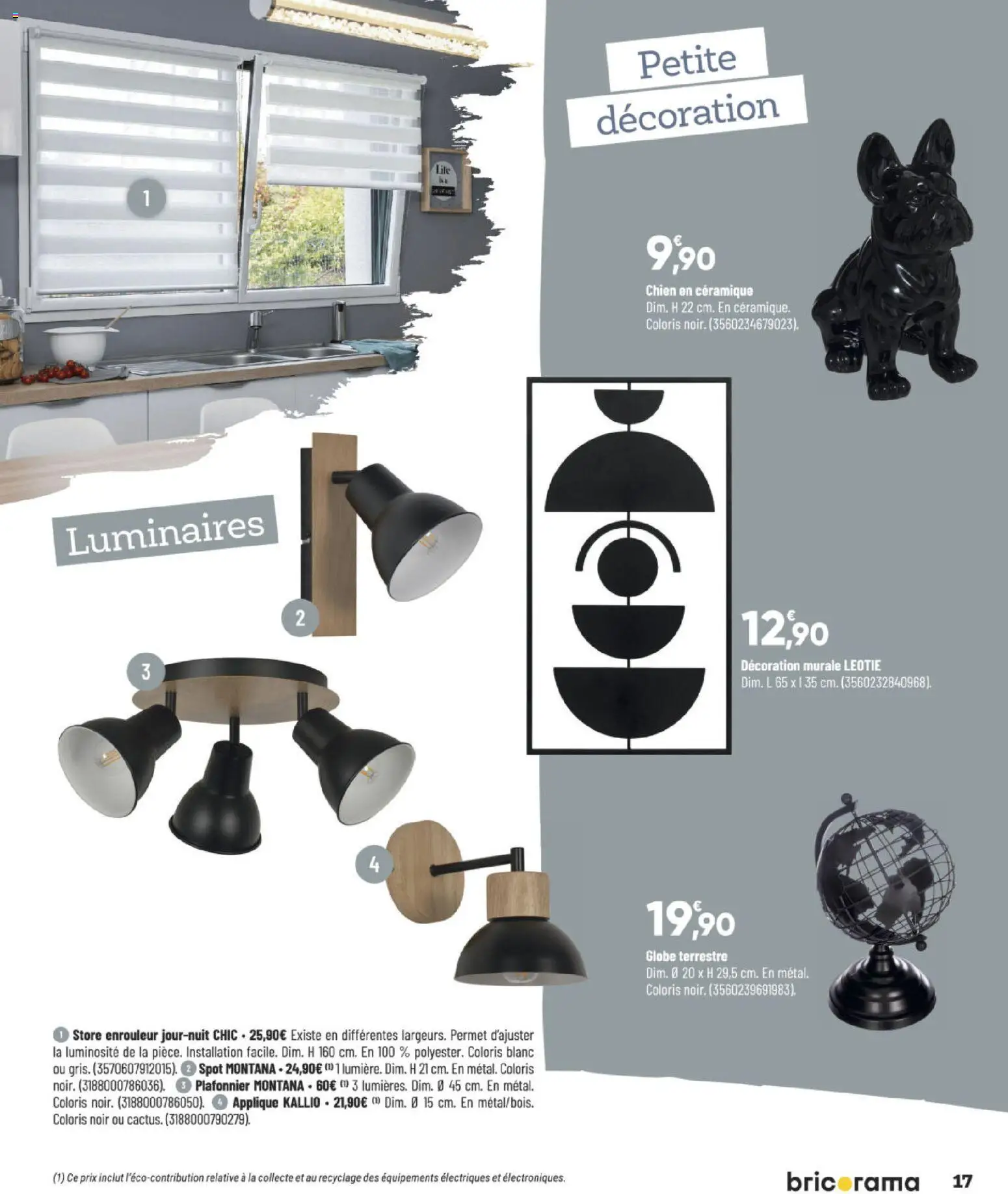 {H1} | Page: 17 | Produits: Plafonnier, Store, Store enrouleur