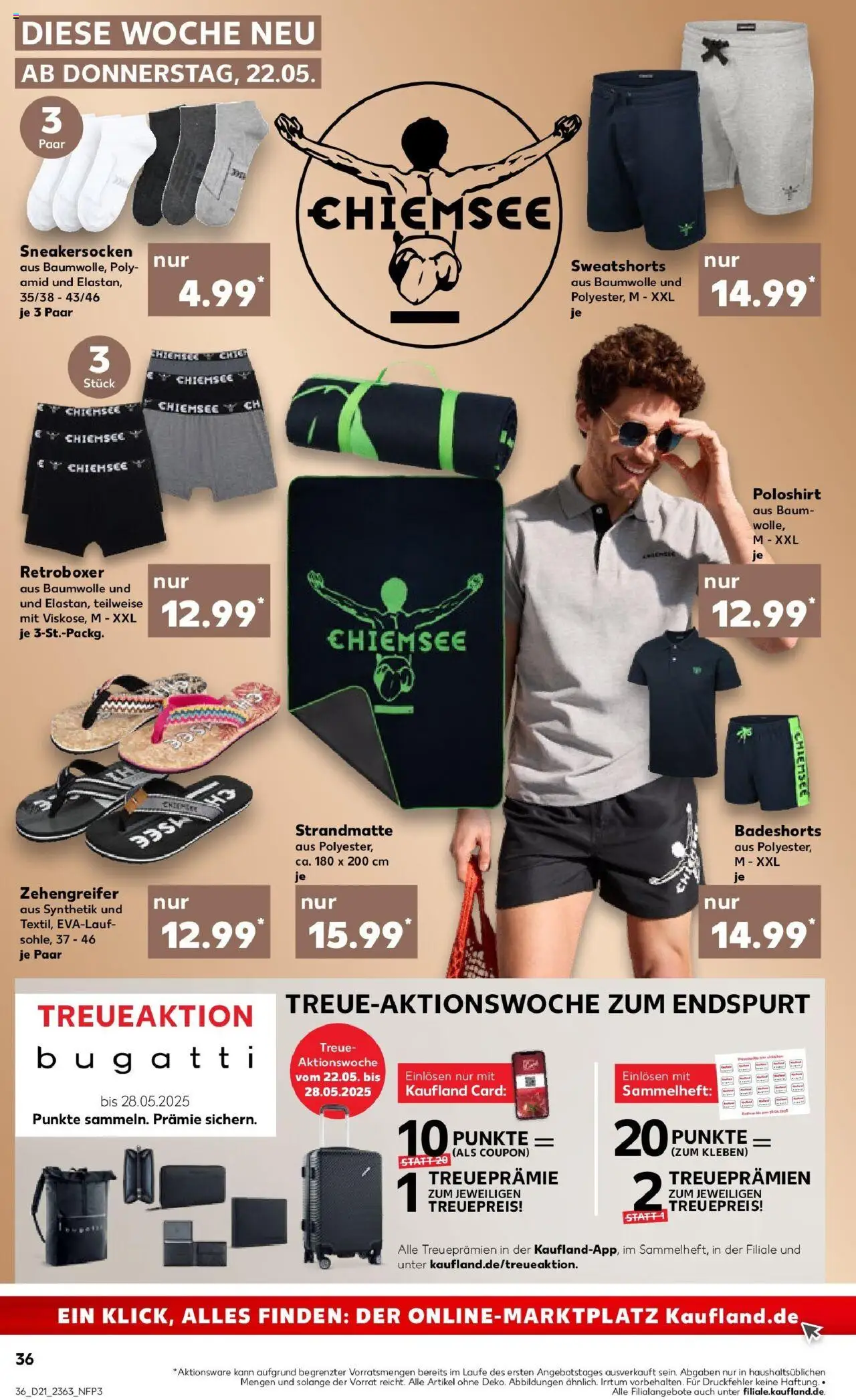 Kaufland prospekt Bad Kreuznach	 - gültig ab dem 22.05.2025 | Seite: 36 | Produkte: Shirt, Badeshorts, Sweatshorts, Poloshirt