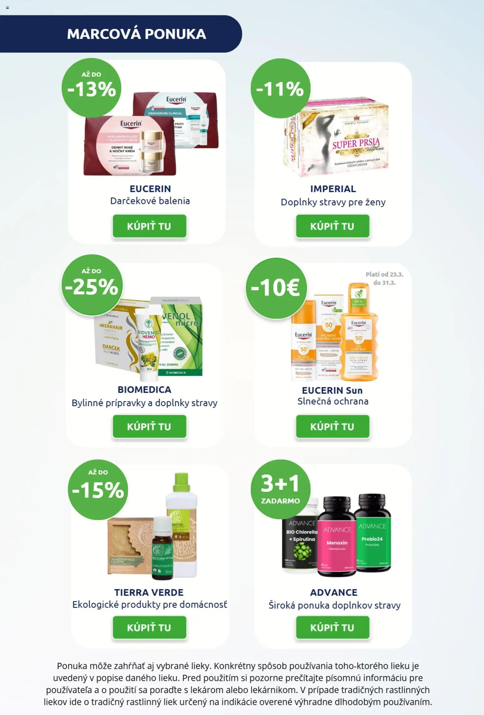 Nové BENU Lekáreň akcie – leták je platný od 01.03.2026 | Strana: 2 | Produkty: Mixér, Mydlo, Krém, Eucerin