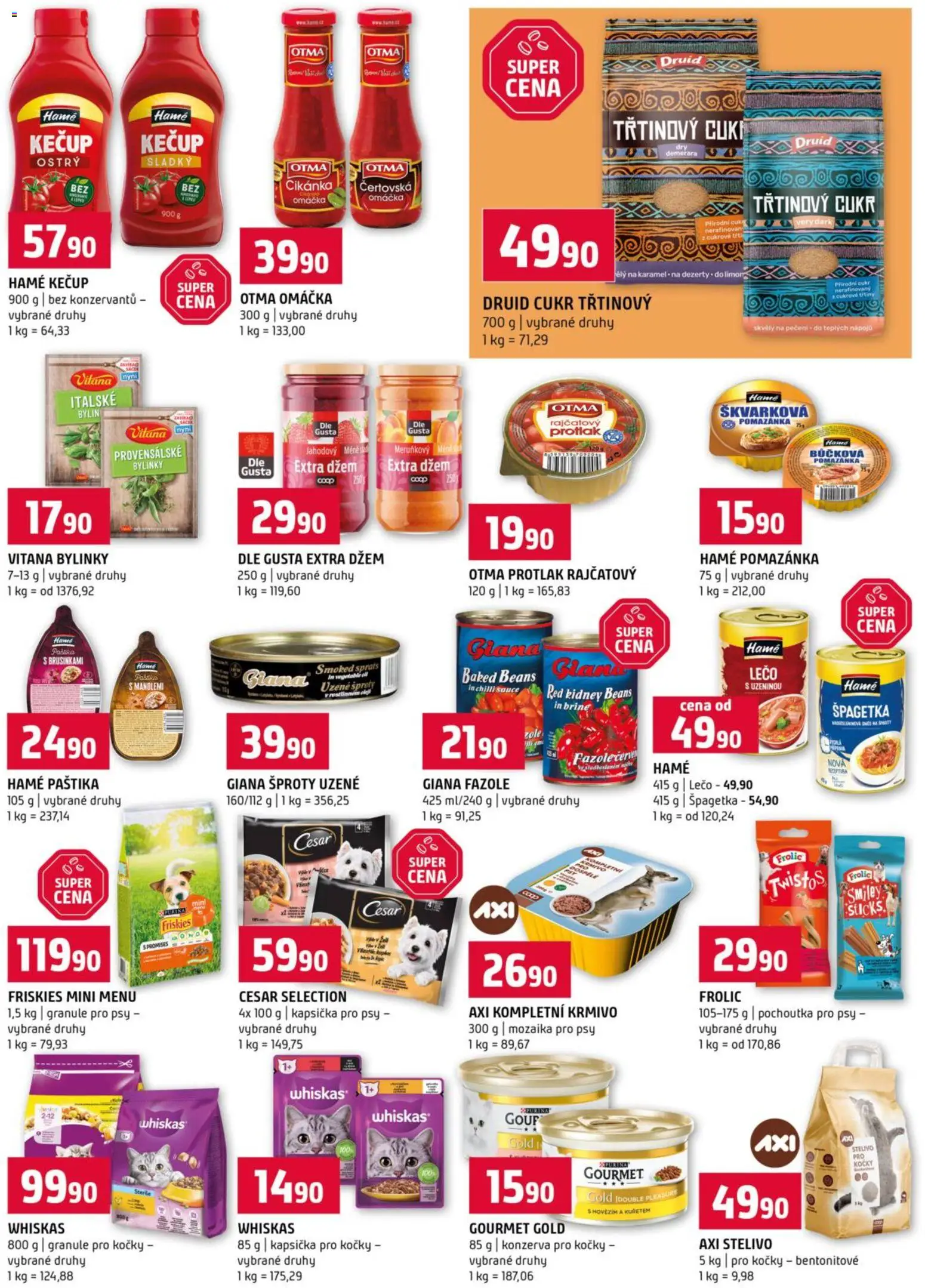Terno leták od 14.01.2026 | Strana: 11 | Produkty: Džem, Třtinový cukr, Granule pro kočky, Konzerva pro kočky