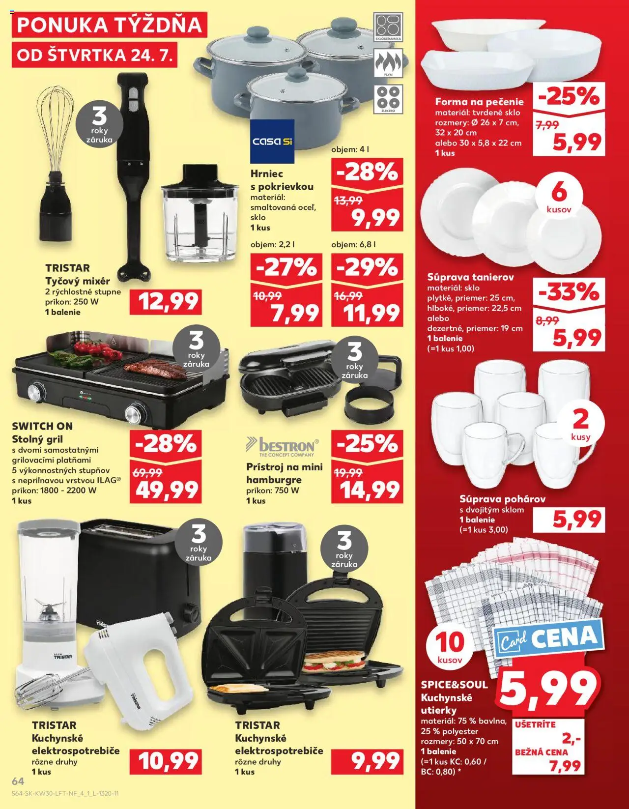 Kaufland Žilina │ platný od 24.07.2025 | Strana: 64 | Produkty: Gril, Mixér, Tyčový mixér