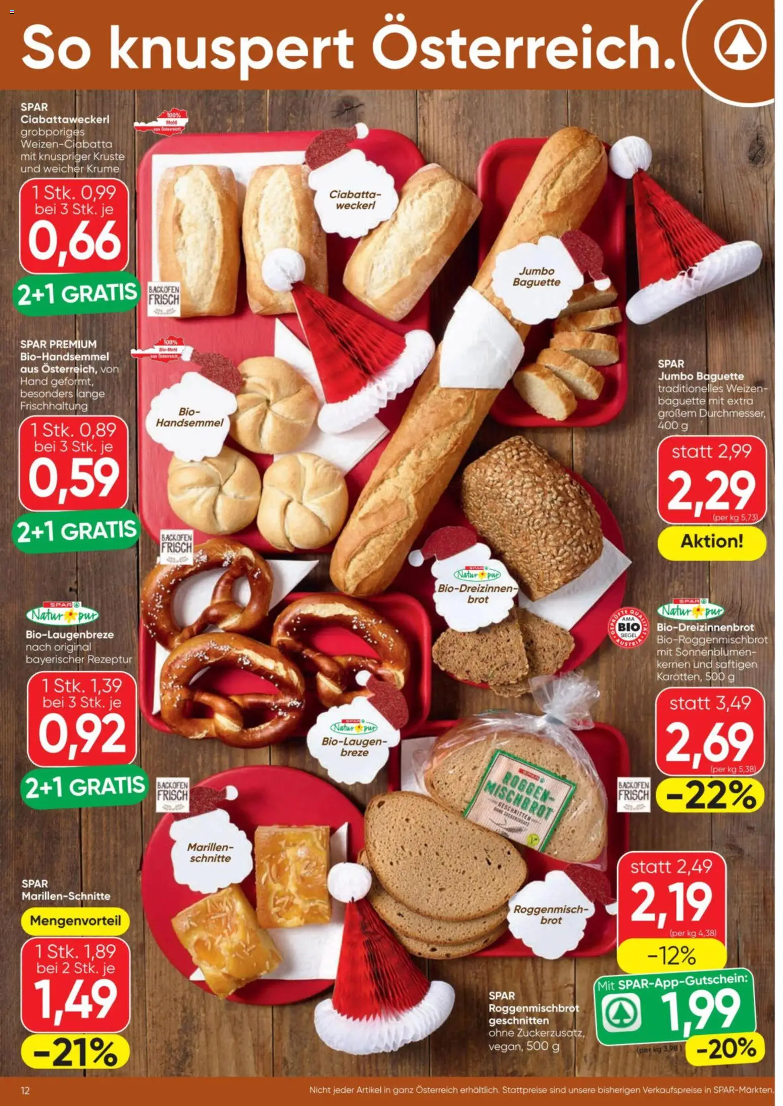 Spar Flugblatt gültig ab 06.11.2025 | Seite: 12 | Produkte: Jääkaappipakastin, Brot