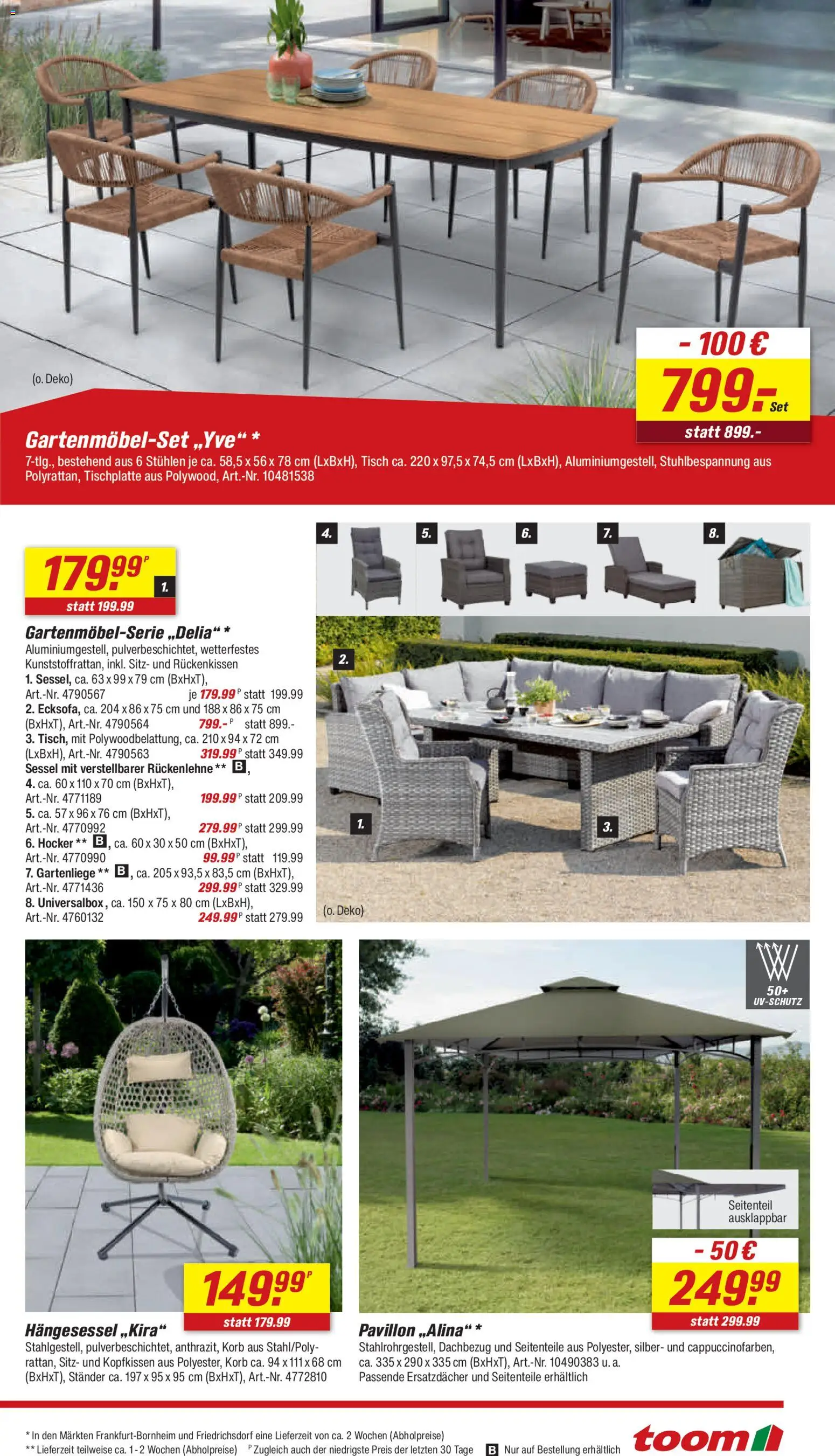 Toom Baumarkt Prospekt 	 – gültig ab 28.03.2026 | Seite: 7 | Produkte: Sessel, Tisch, Kopfkissen, Korb