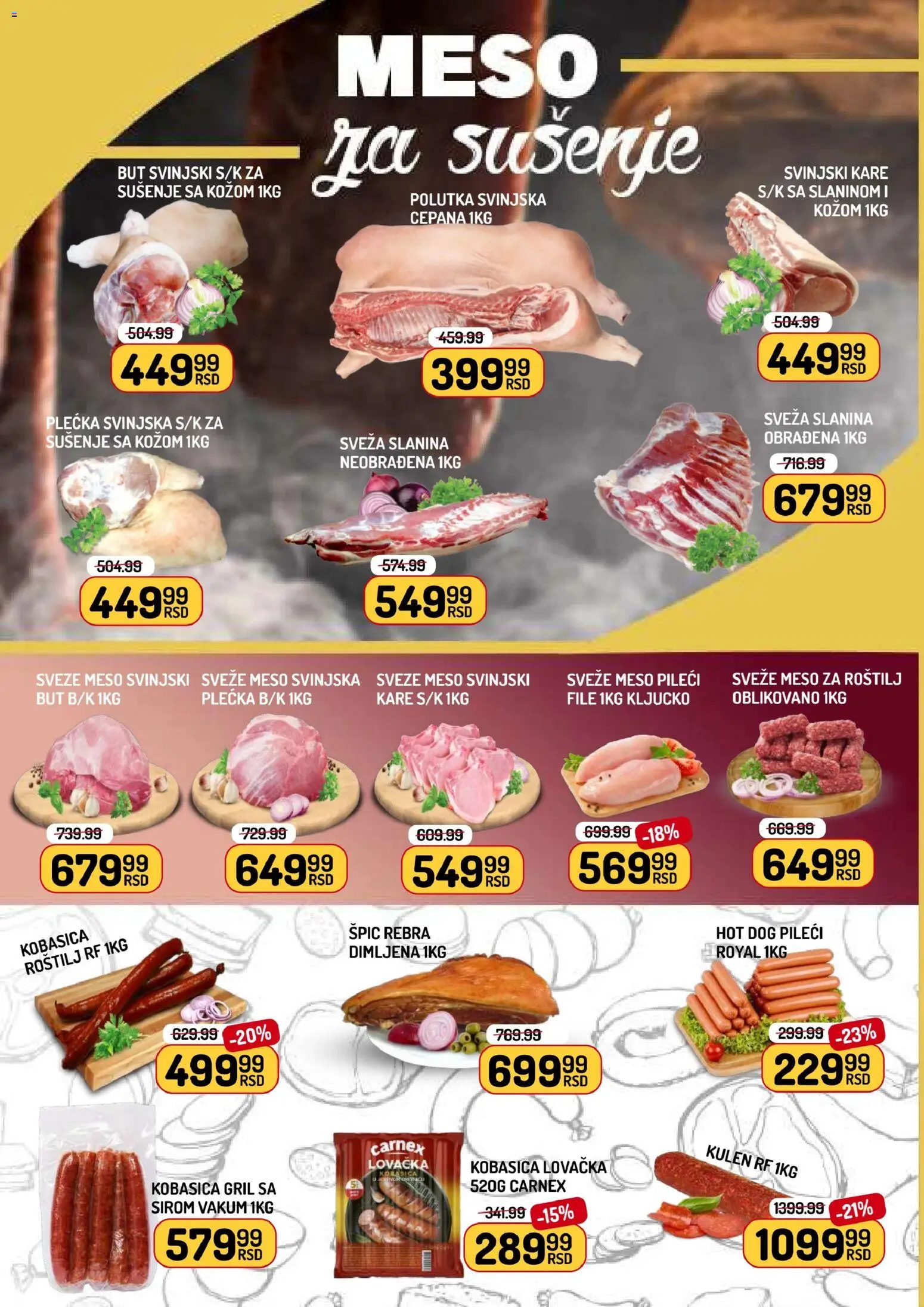 Aman katalog - važi od 21.11.2025 | Strana: 2 | Proizvode: Svinjski kare, Kulen, Kobasica, Roštilj
