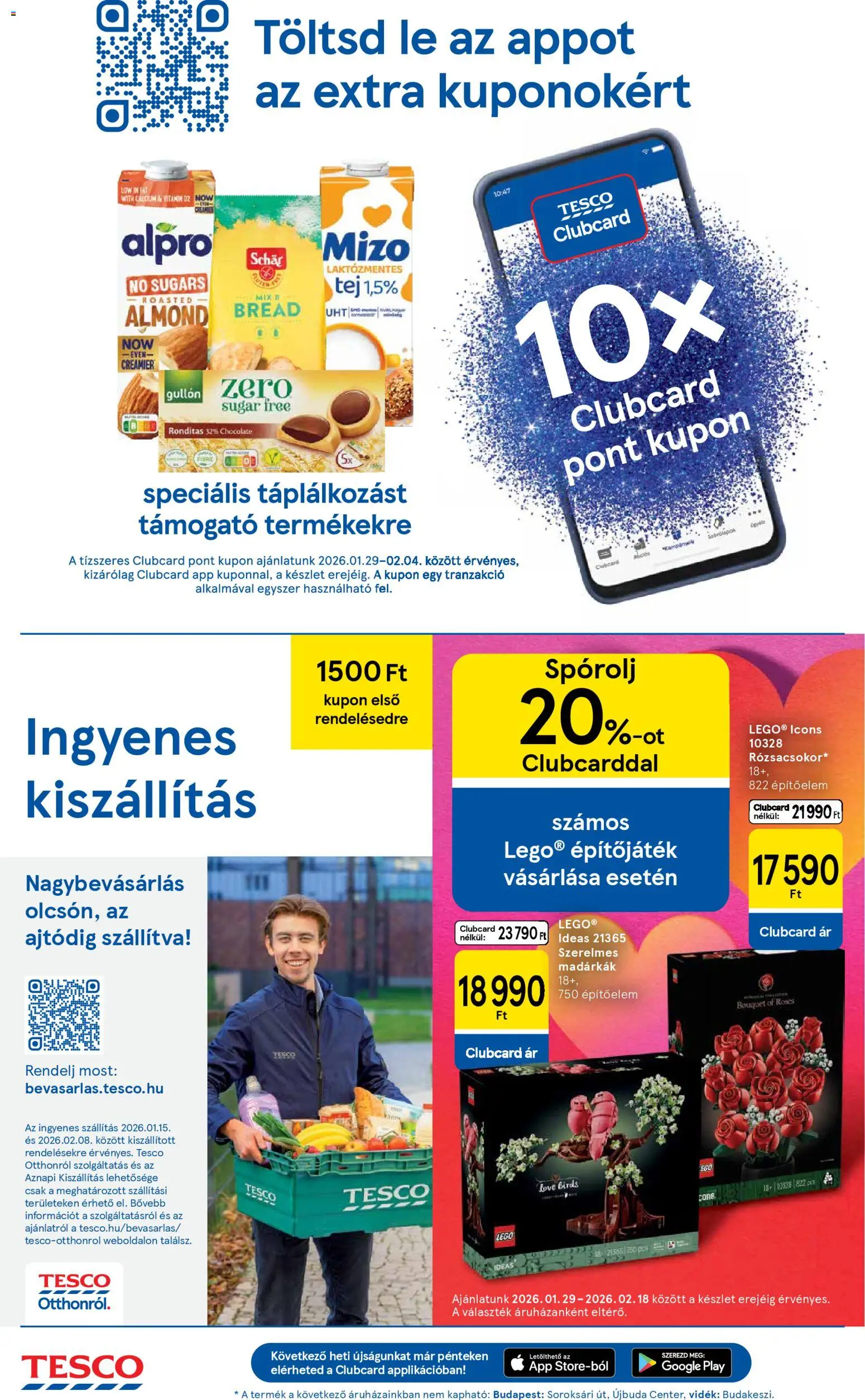 Tesco akciós ujság - amely érvényes a következő dátumtól: 29.01.2026 | Oldal: 16 | Termékek: Tej