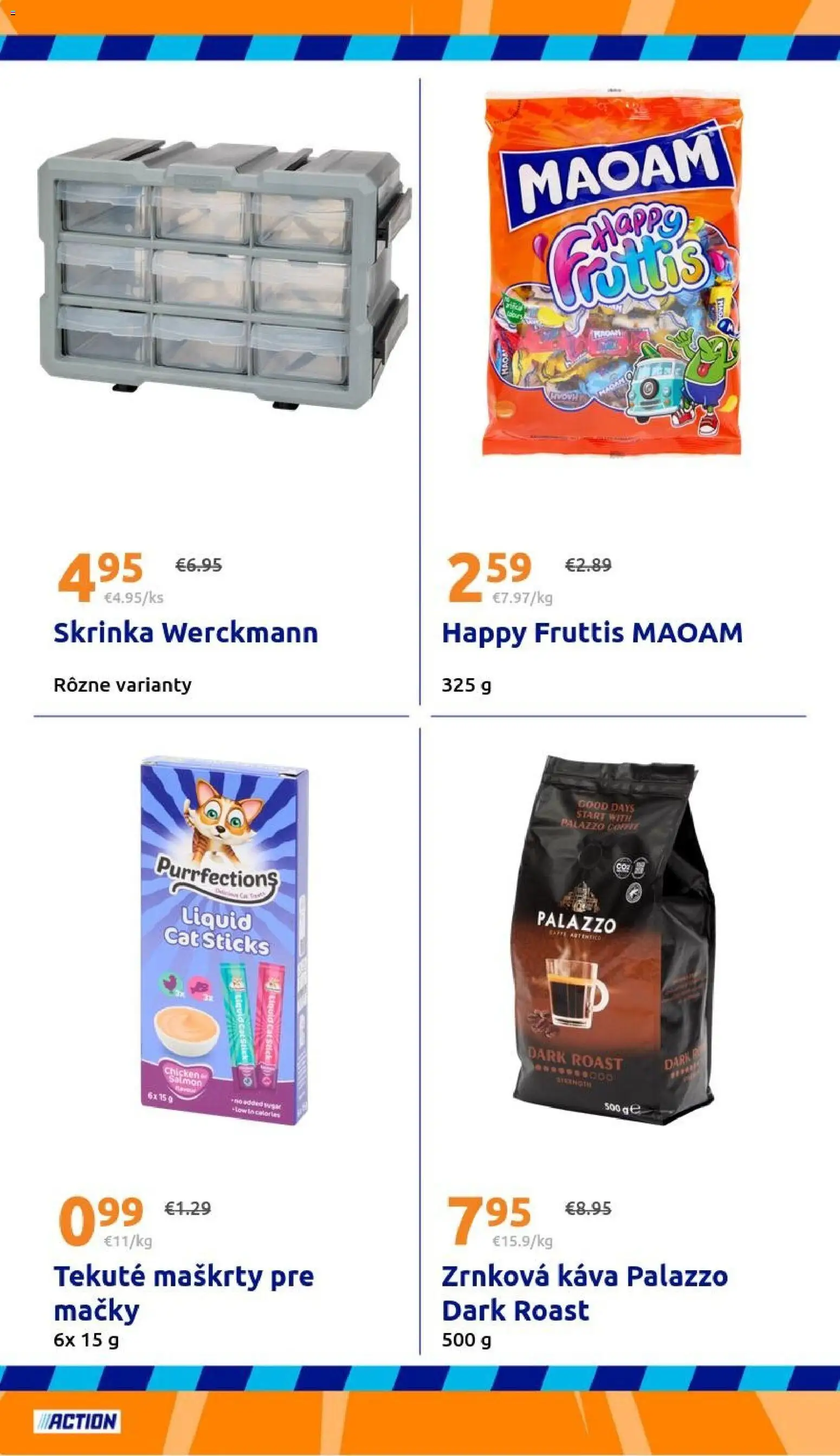 Nové Action akcie – leták je platný od 29.04.2026 | Strana: 22 | Produkty: Skrinka, Káva, Zrnková káva